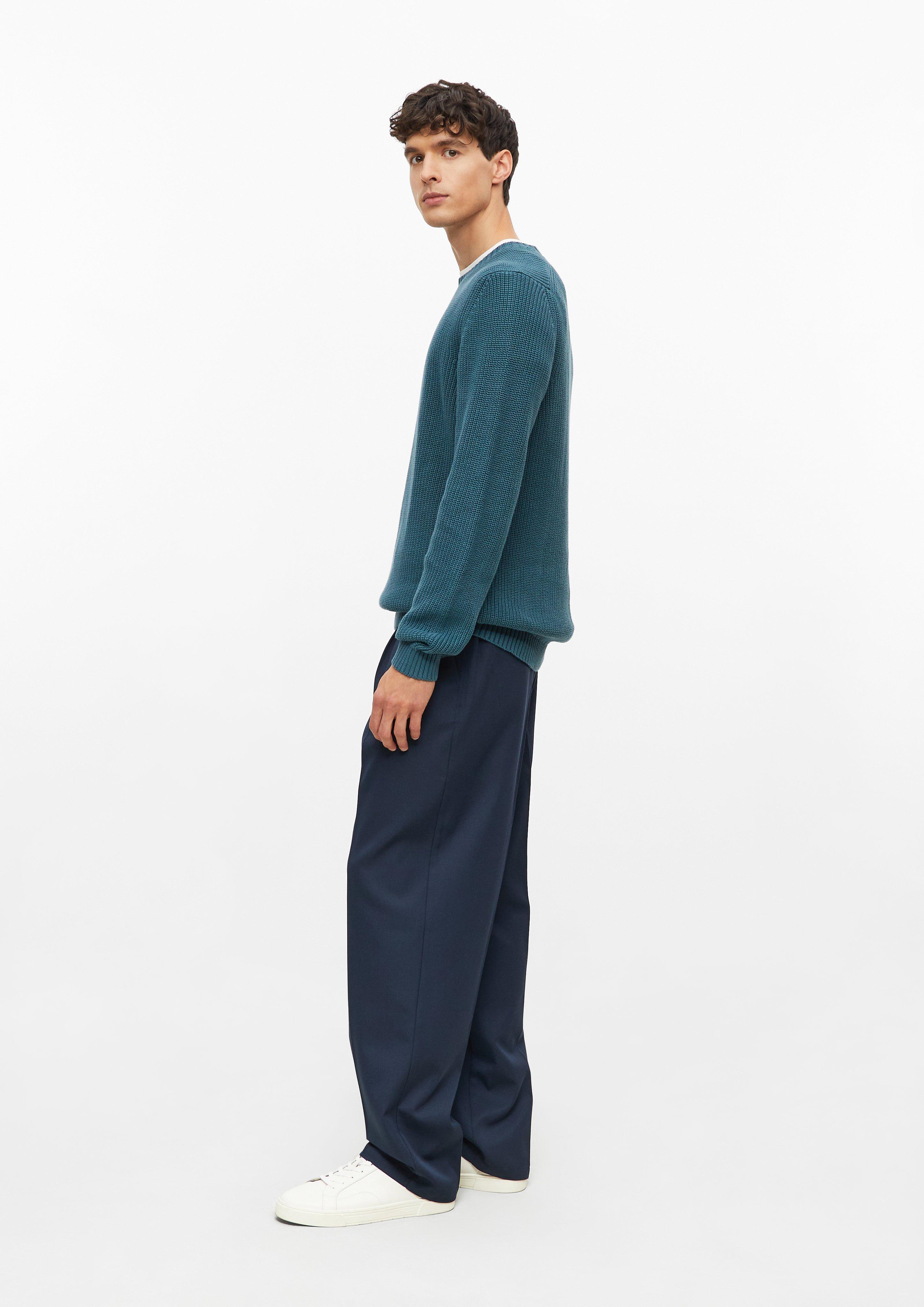 Men Soft-textured sweater made of 100% cotton in blue by s.Oliver