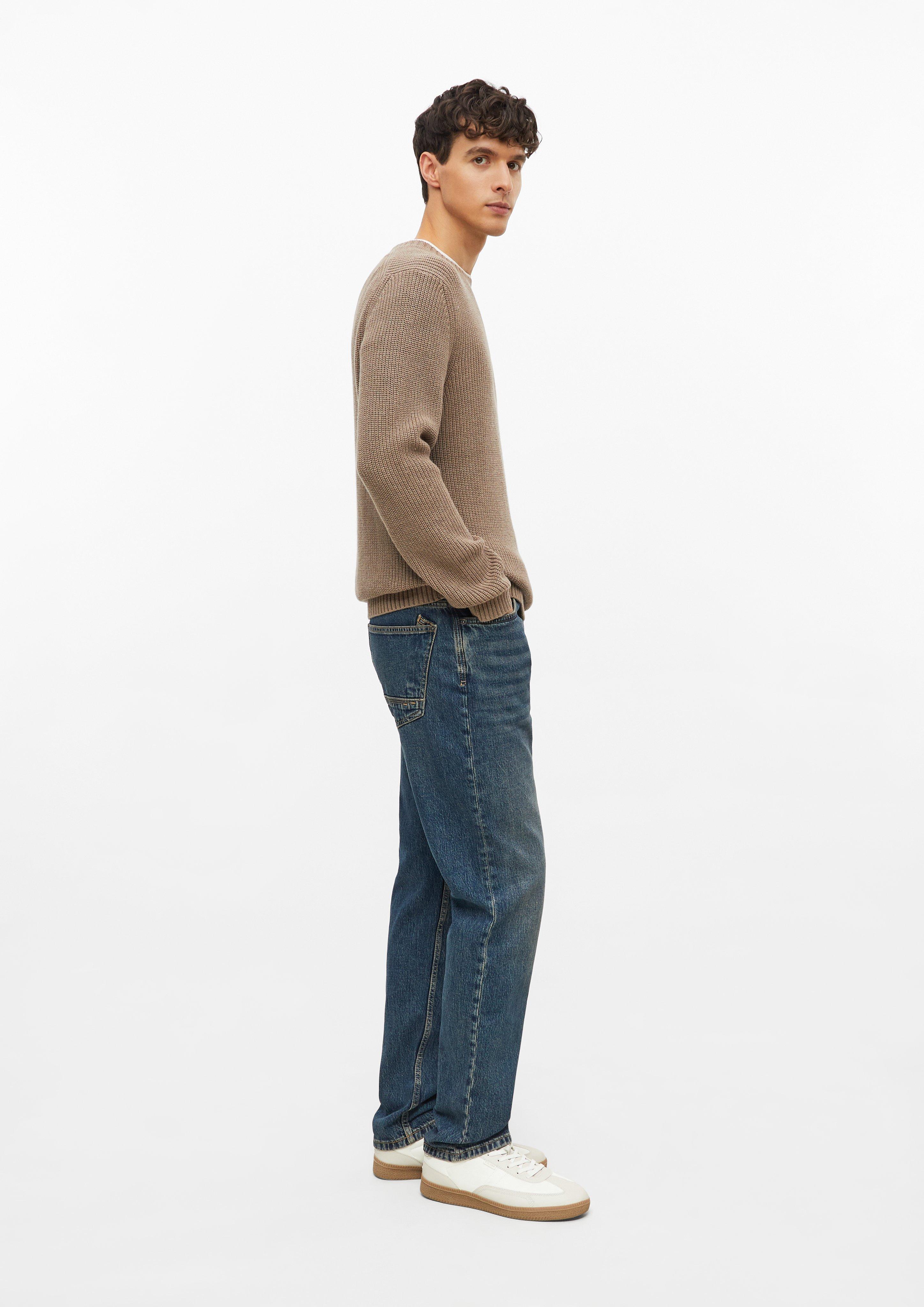 Men Soft-textured sweater made of 100% cotton in brown by s.Oliver