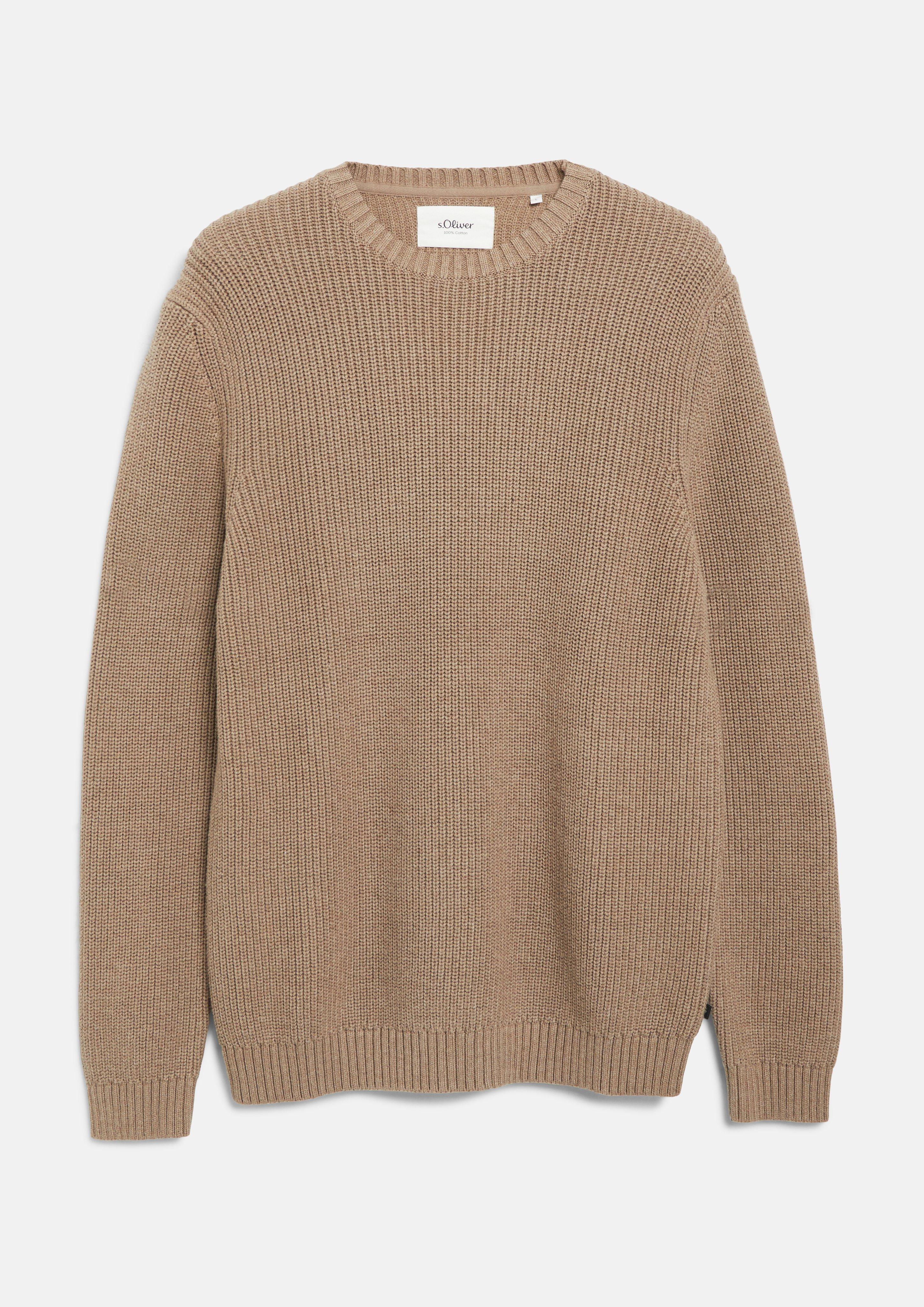 Pull en tricot en marron clair de s.Oliver