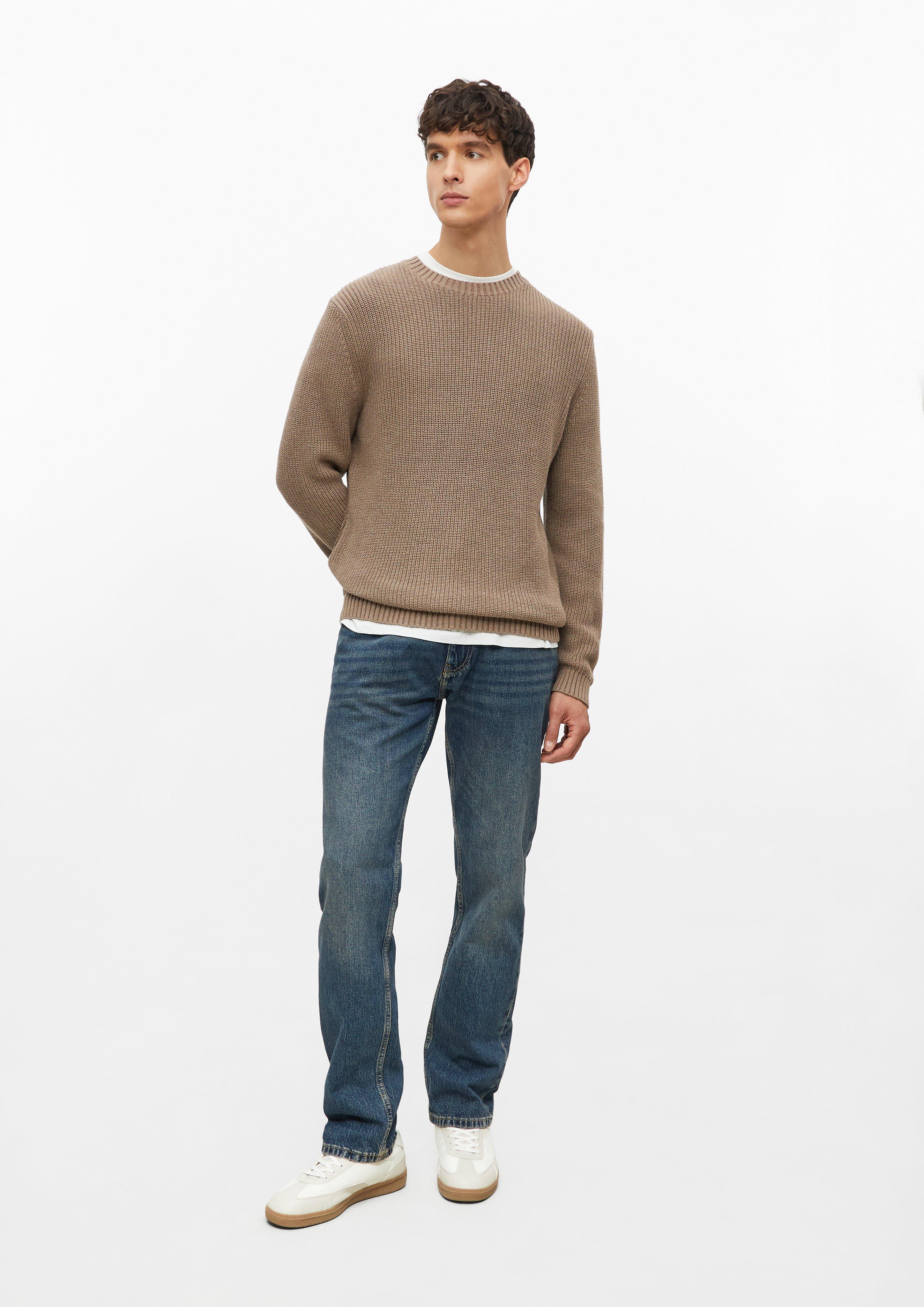 Men Soft-textured sweater made of 100% cotton in brown by s.Oliver