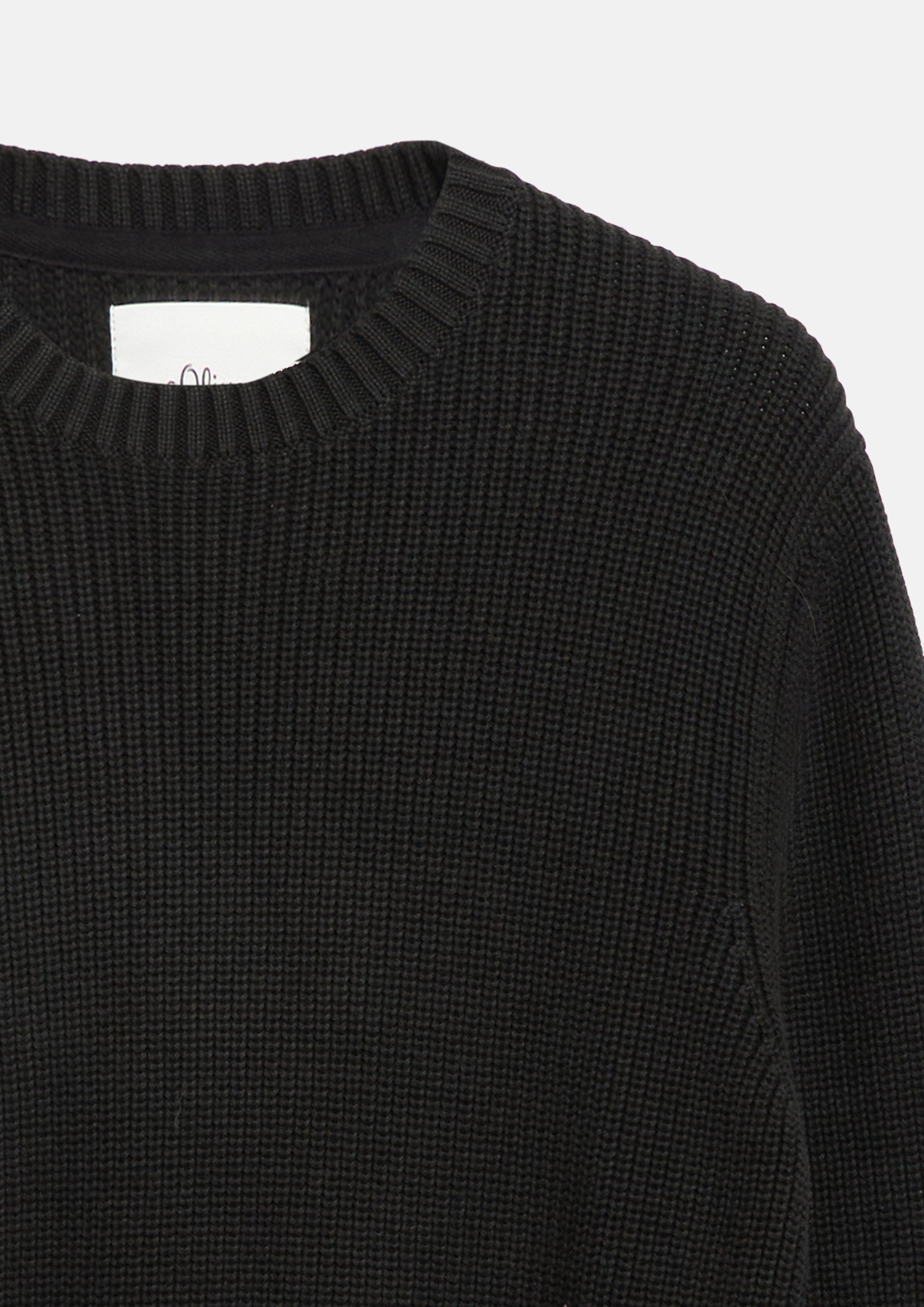 Men Knitted jumper in black by s.Oliver
