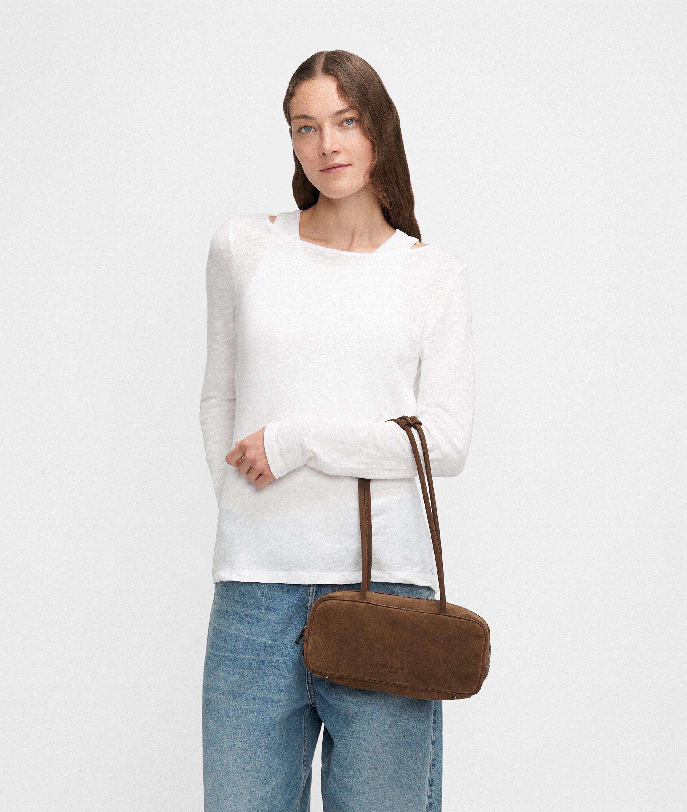 Jil Satchel S in braun & olive