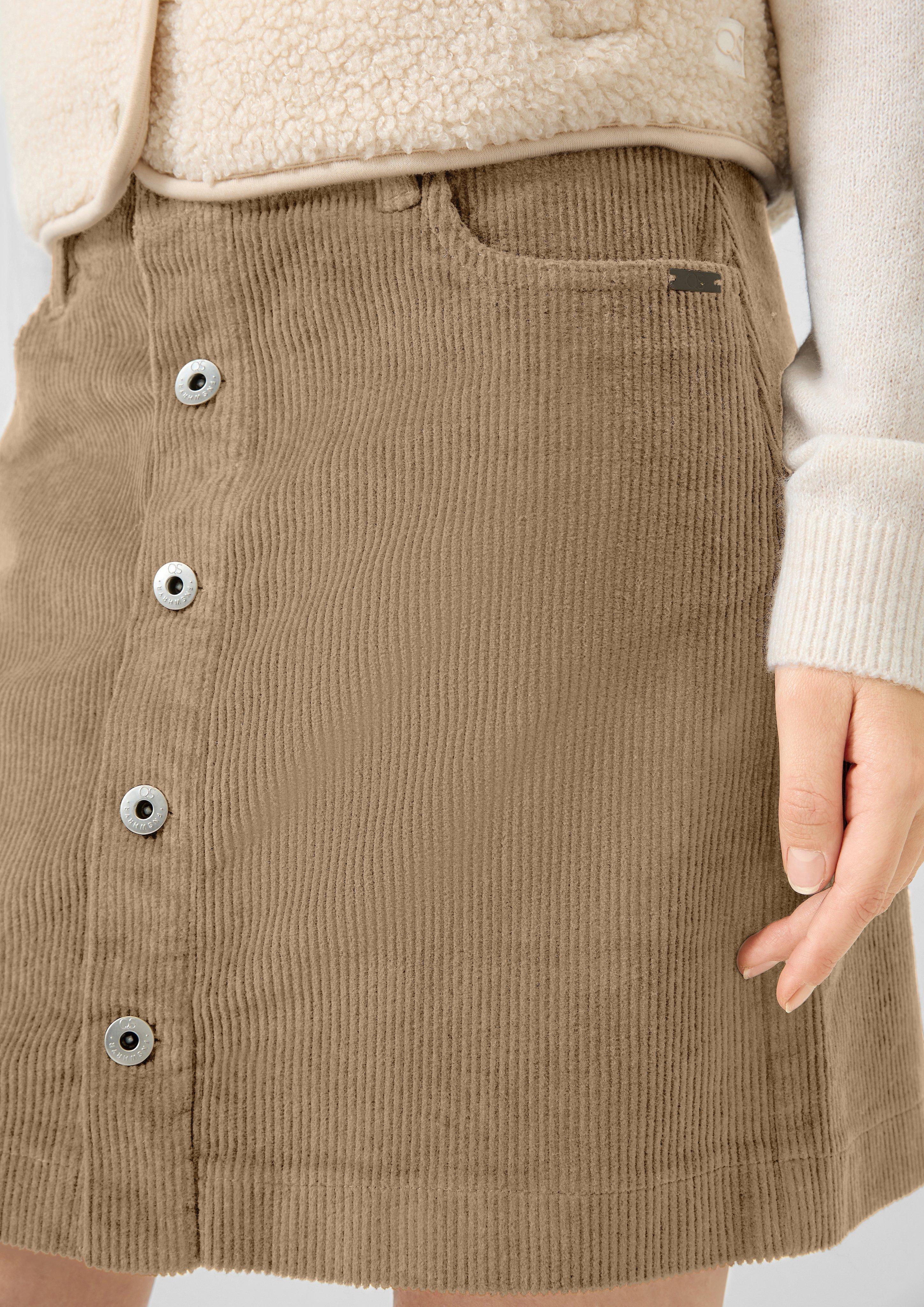 Damen Rock in beige von QS
