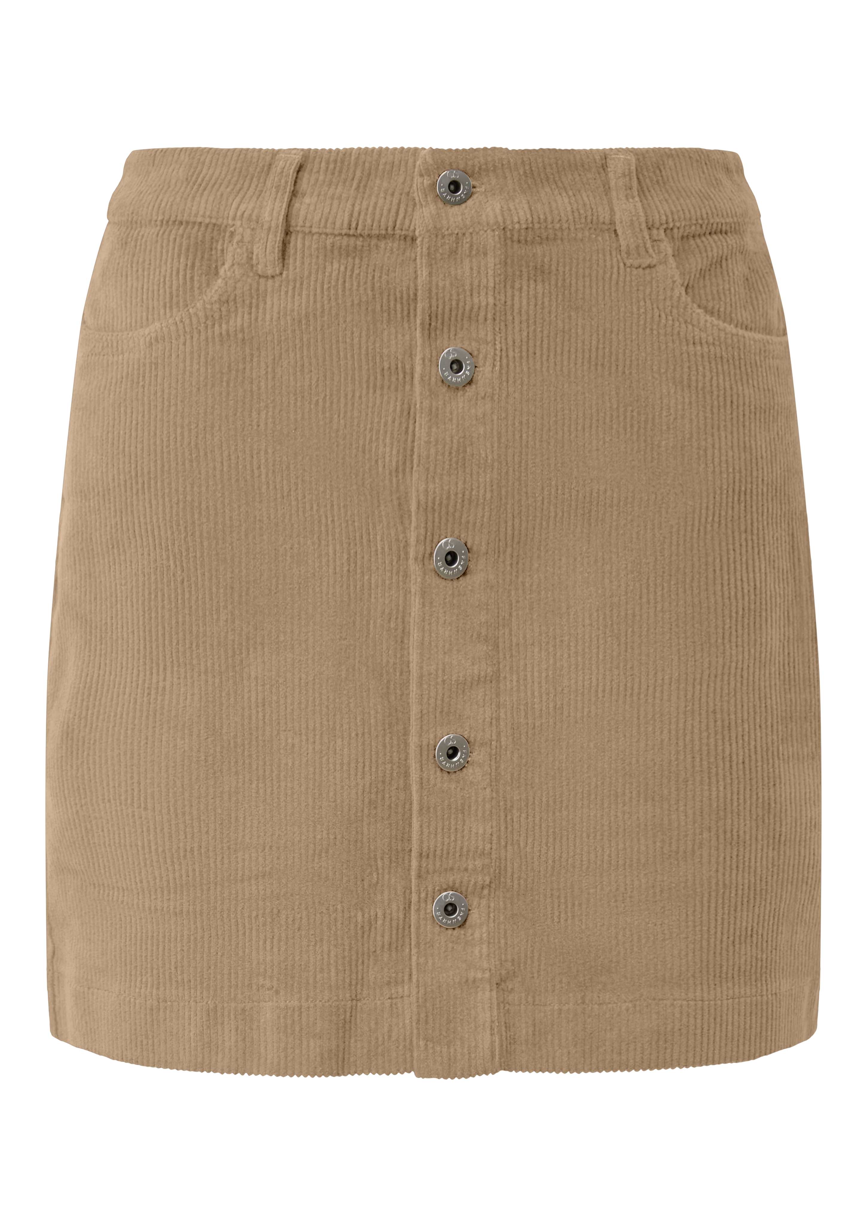 Corduroy-minirok met knoopsluiting
