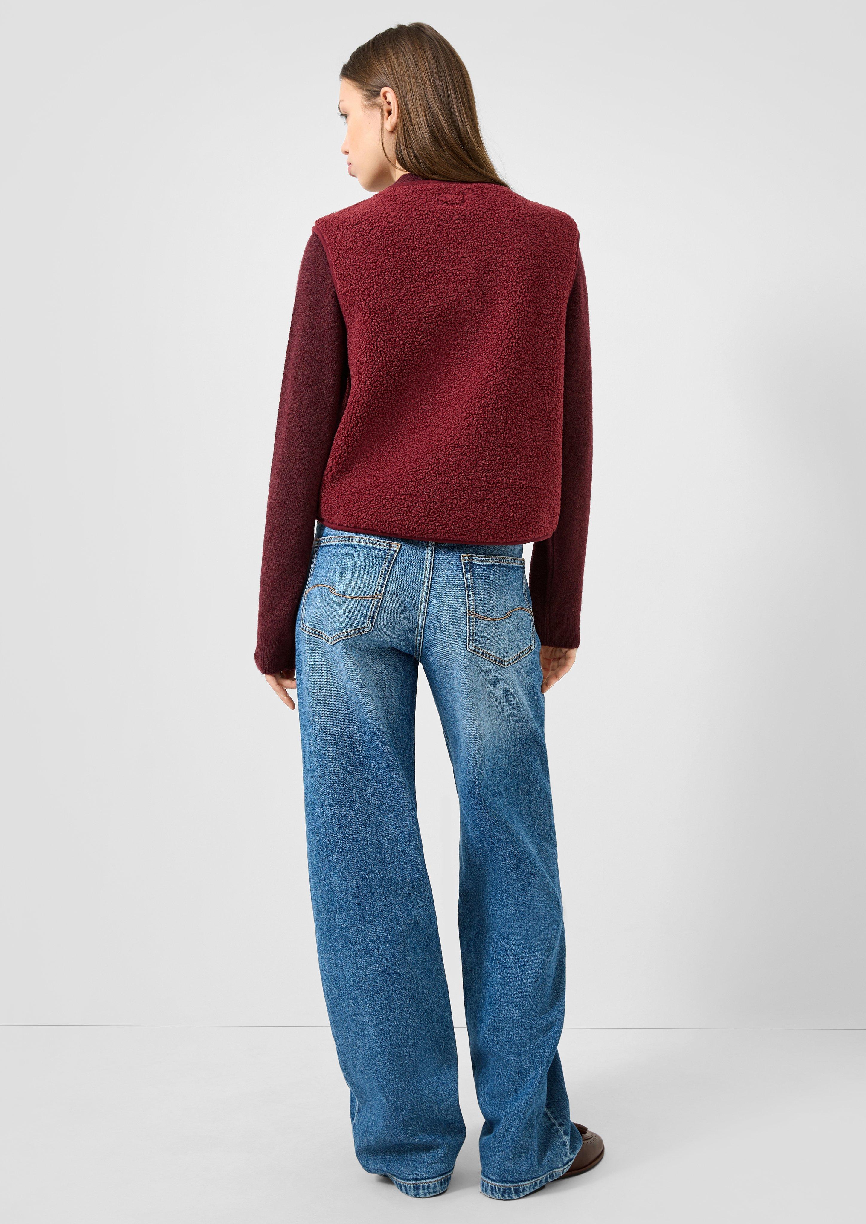 Femmes Gilet d'intérieur en rouge de QS