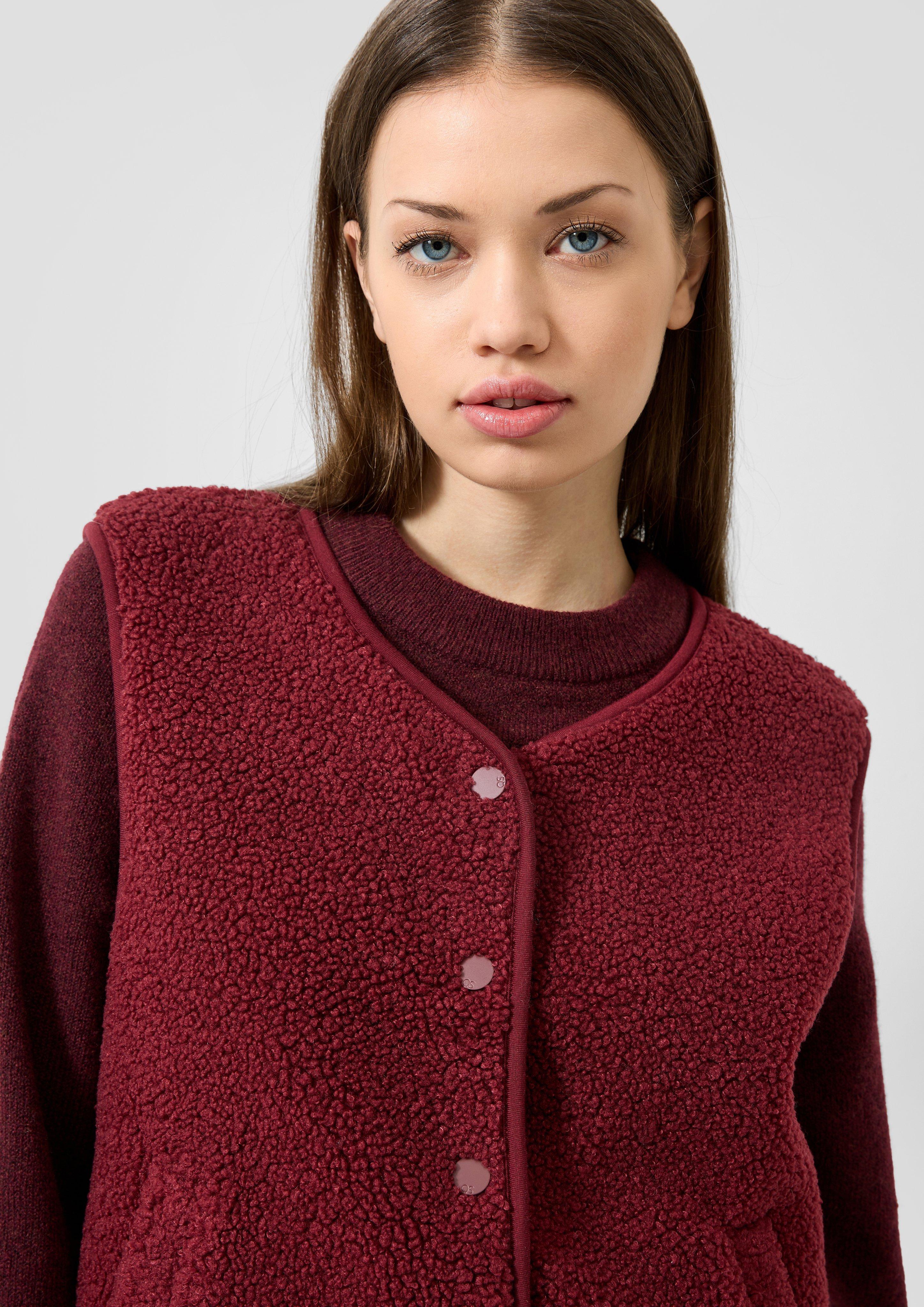 Femmes Gilet d'intérieur en rouge de QS