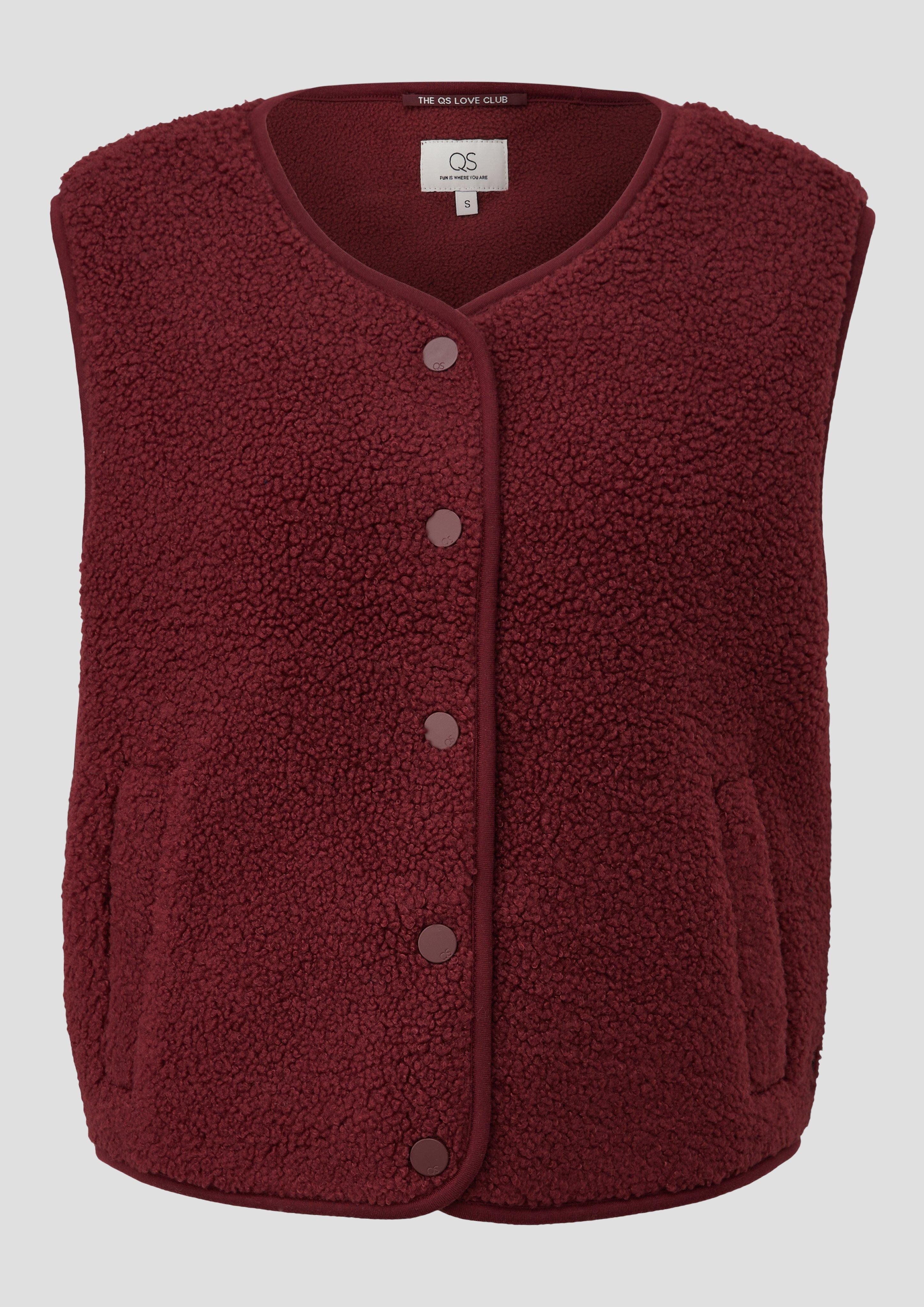 Femmes Gilet d'intérieur en rouge de QS