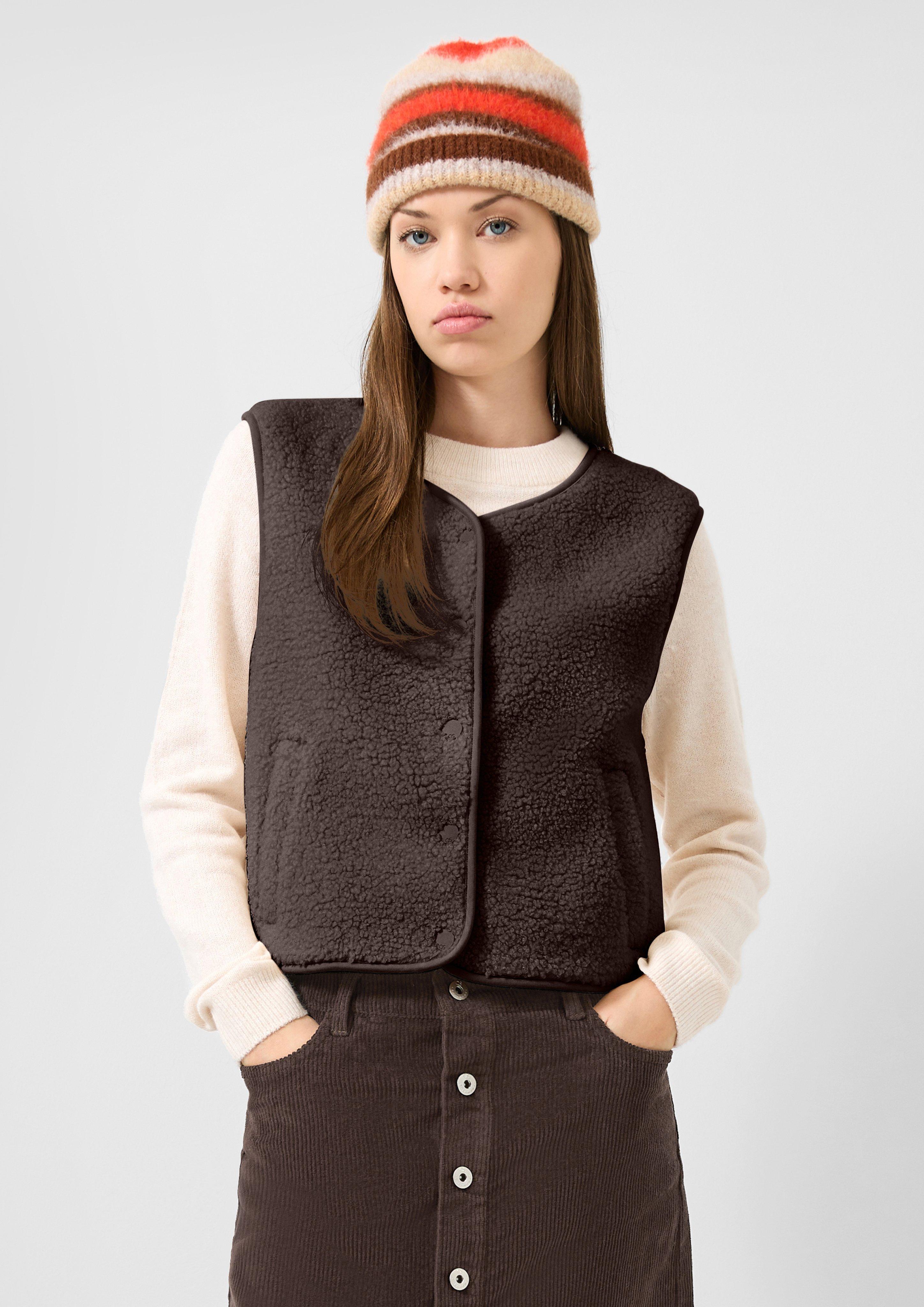 Femmes Gilet d'intérieur en brun de QS