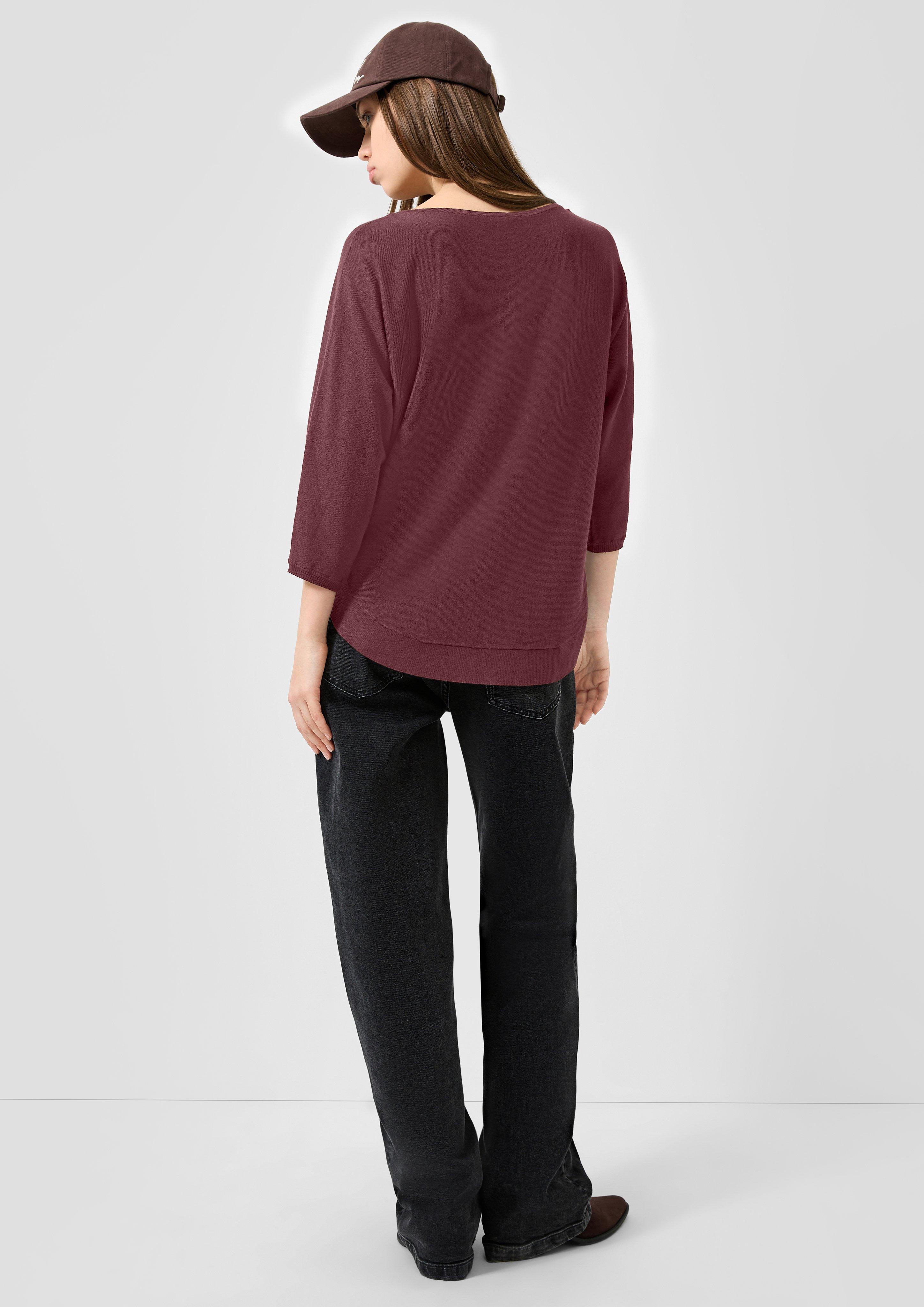 Femmes Pull en tricot en rouge de QS