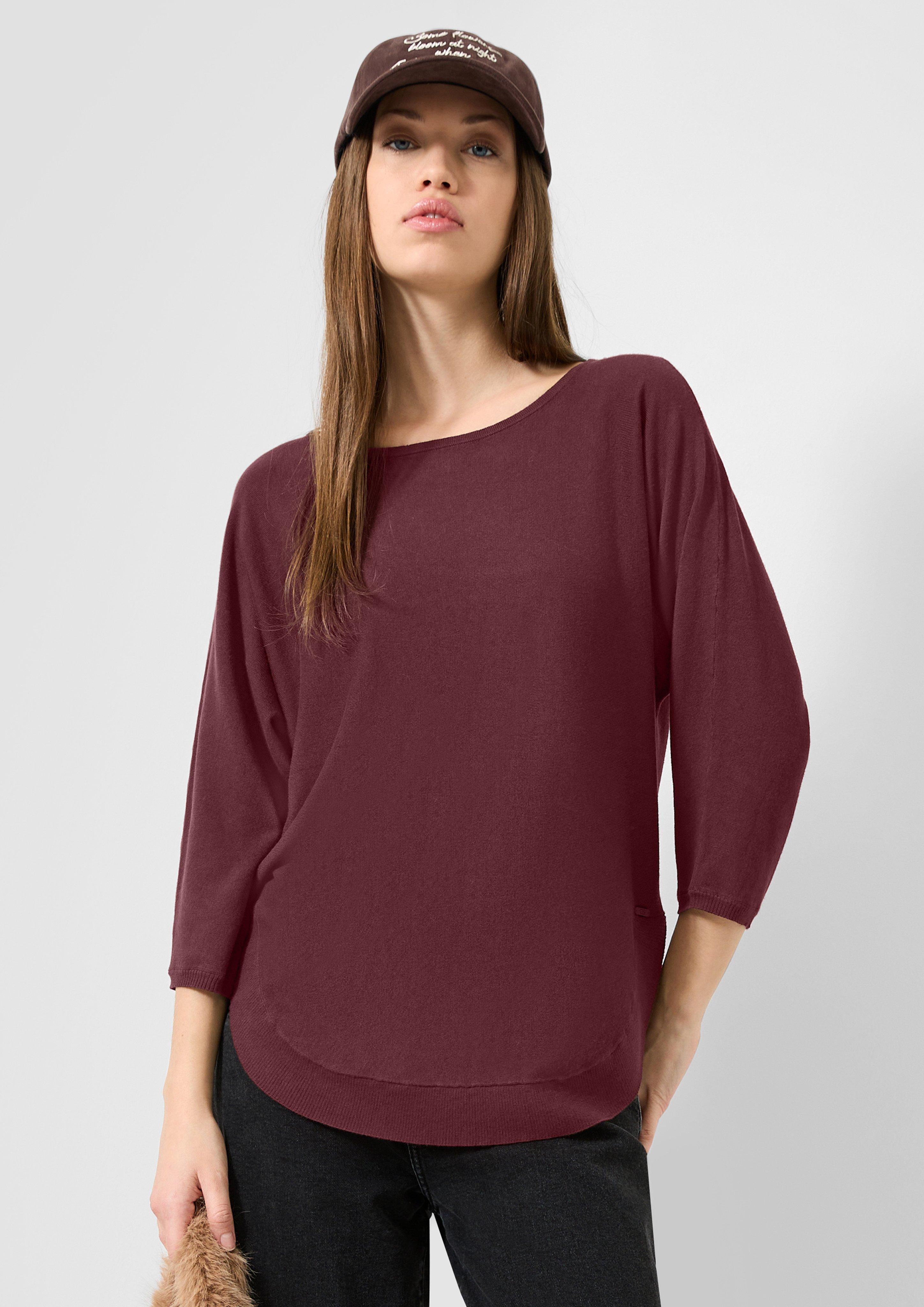 Femmes Pull en tricot en rouge de QS