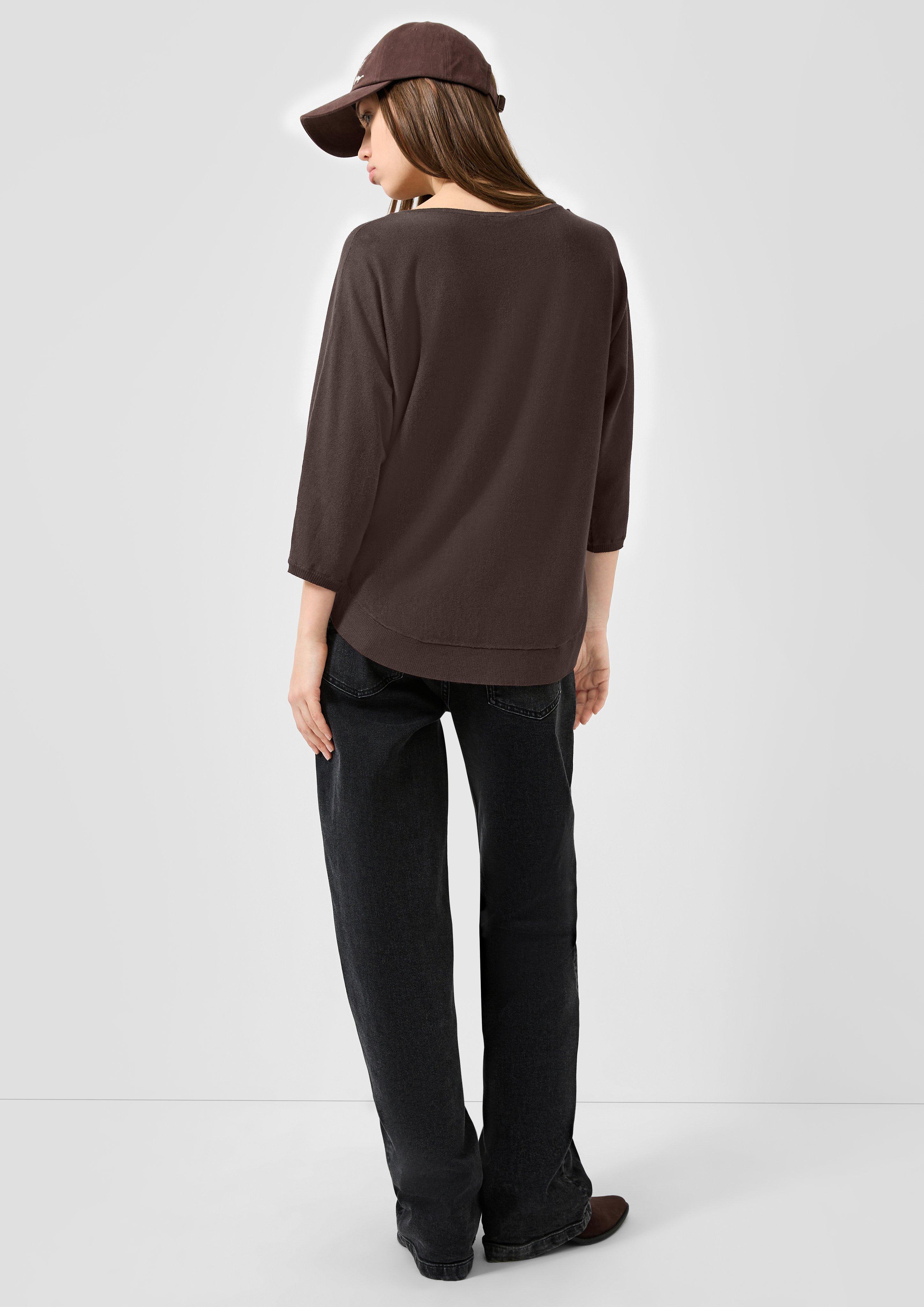 Femmes Pull en tricot en brun de QS