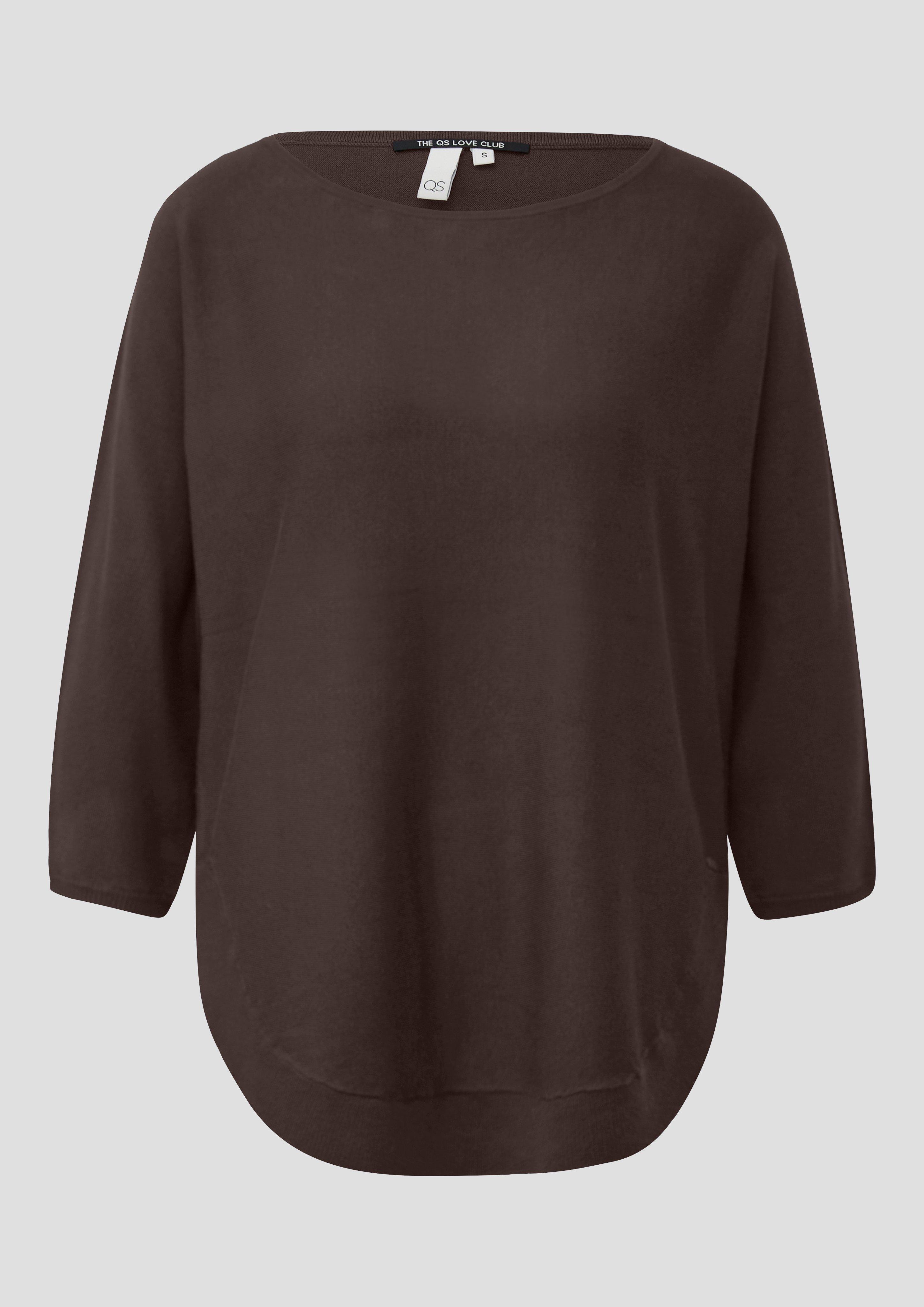 Femmes Pull en tricot en brun de QS