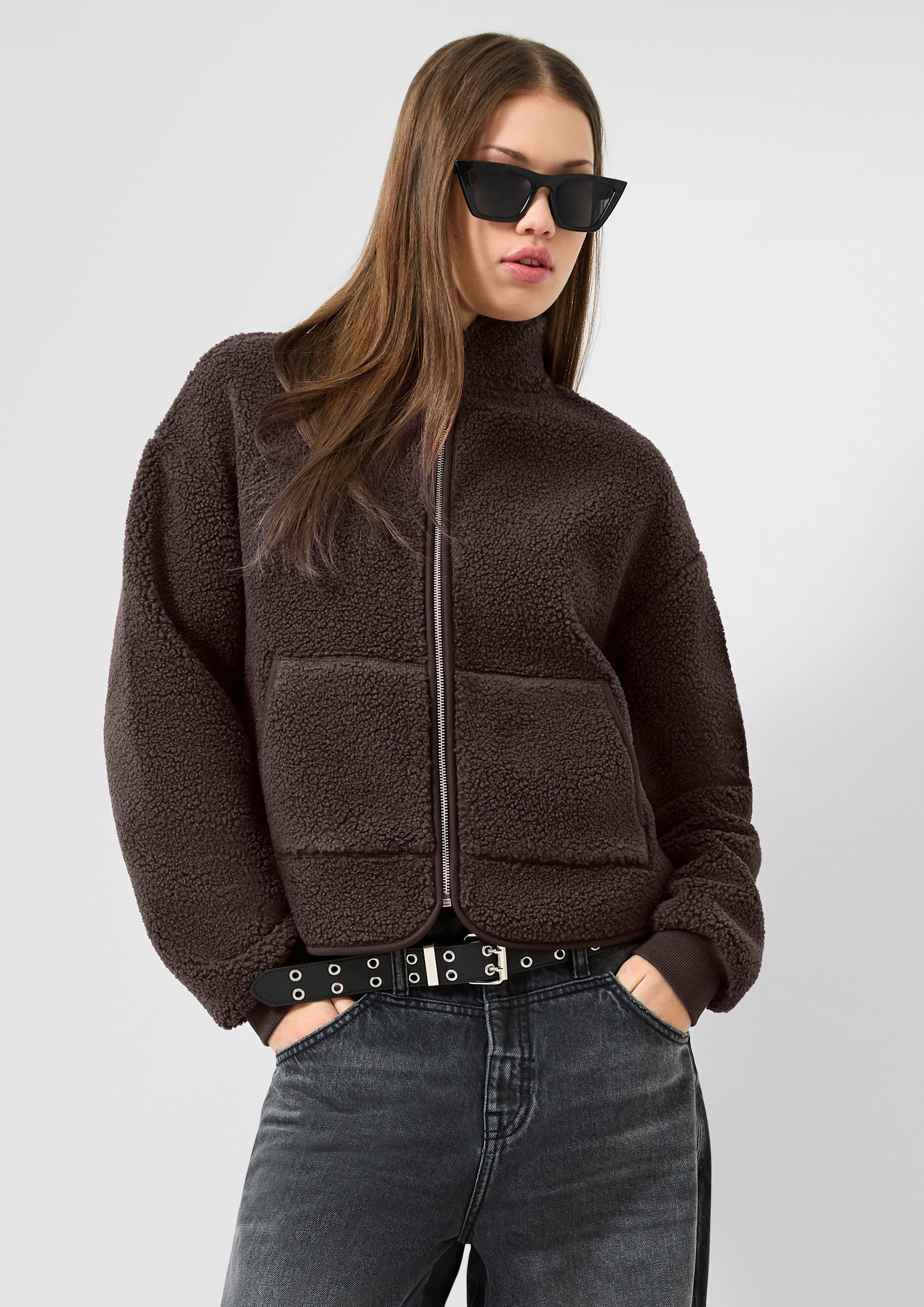 Sweat-shirt en marron foncé de QS