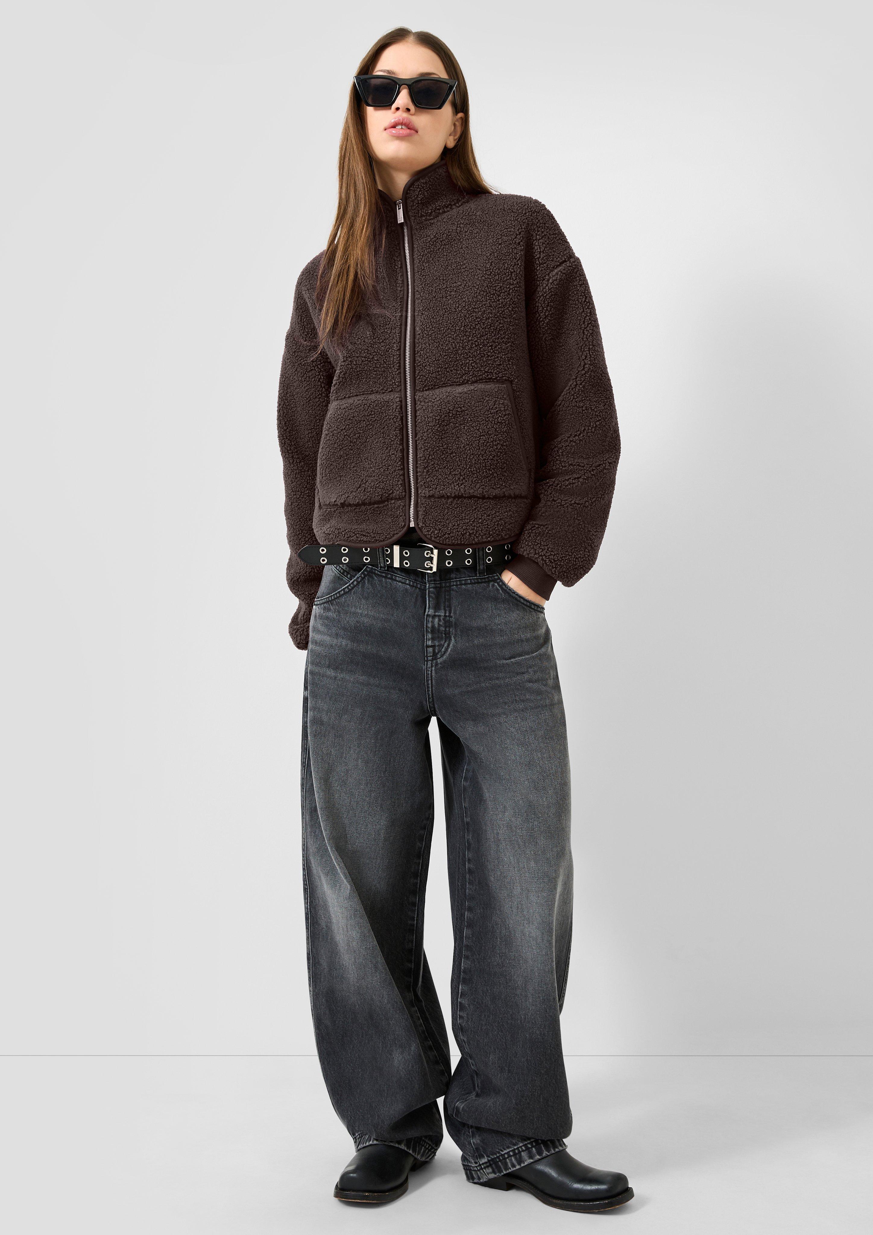 Femmes Sweat-shirt en brun de QS