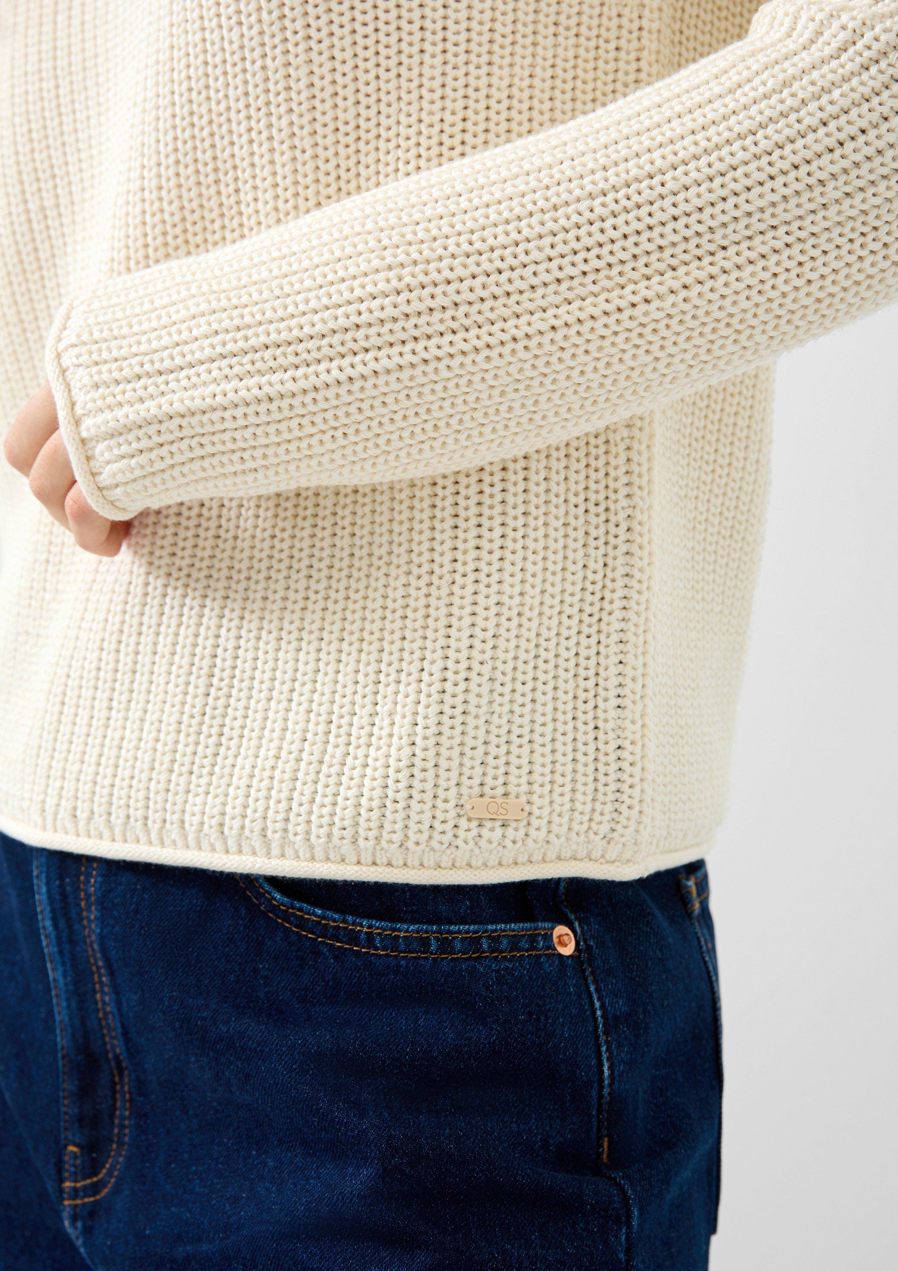Femmes Pull en maille en crème de QS