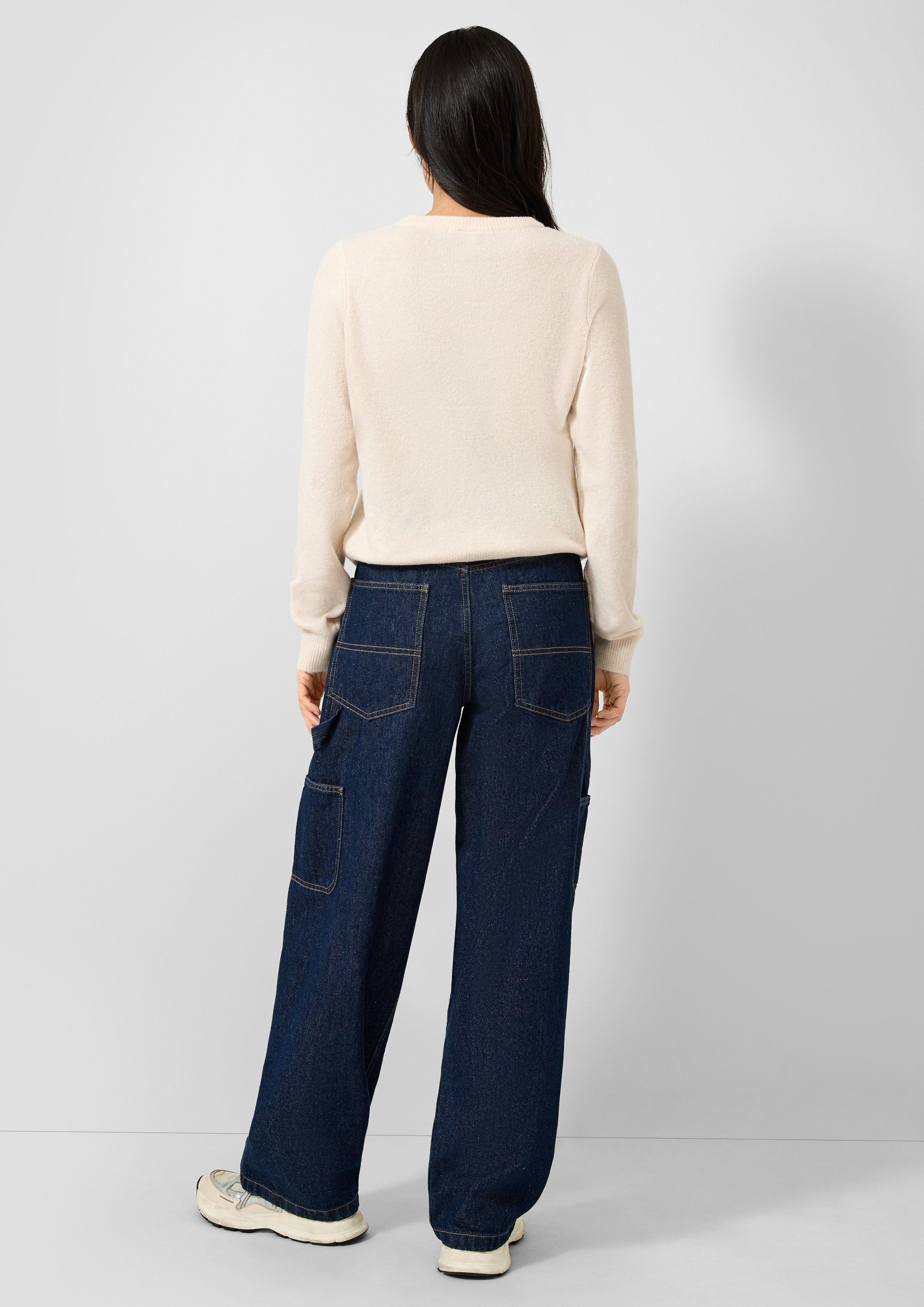 Femmes Veste en tricot en crème de QS