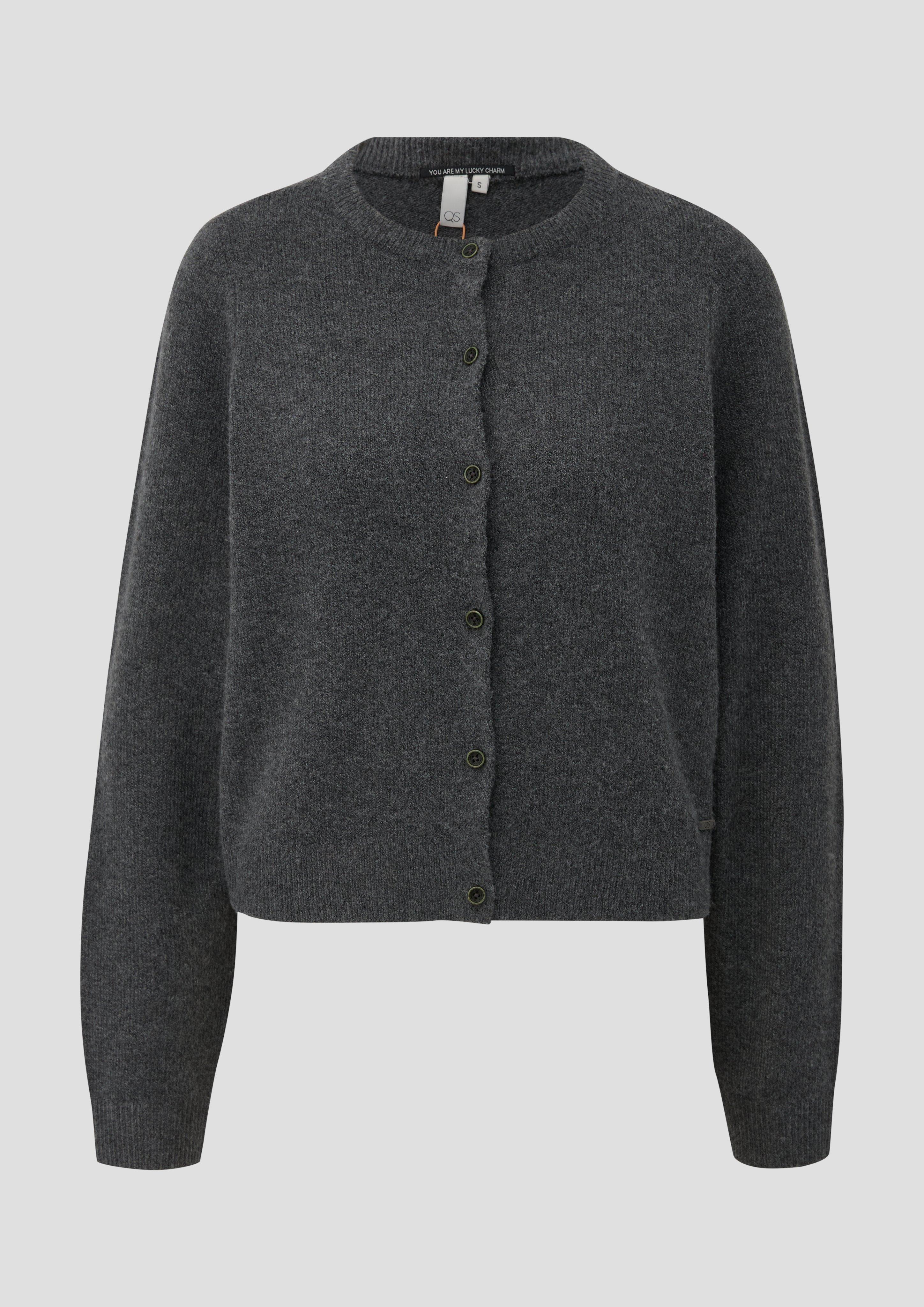 Femmes Veste en tricot en gris de QS
