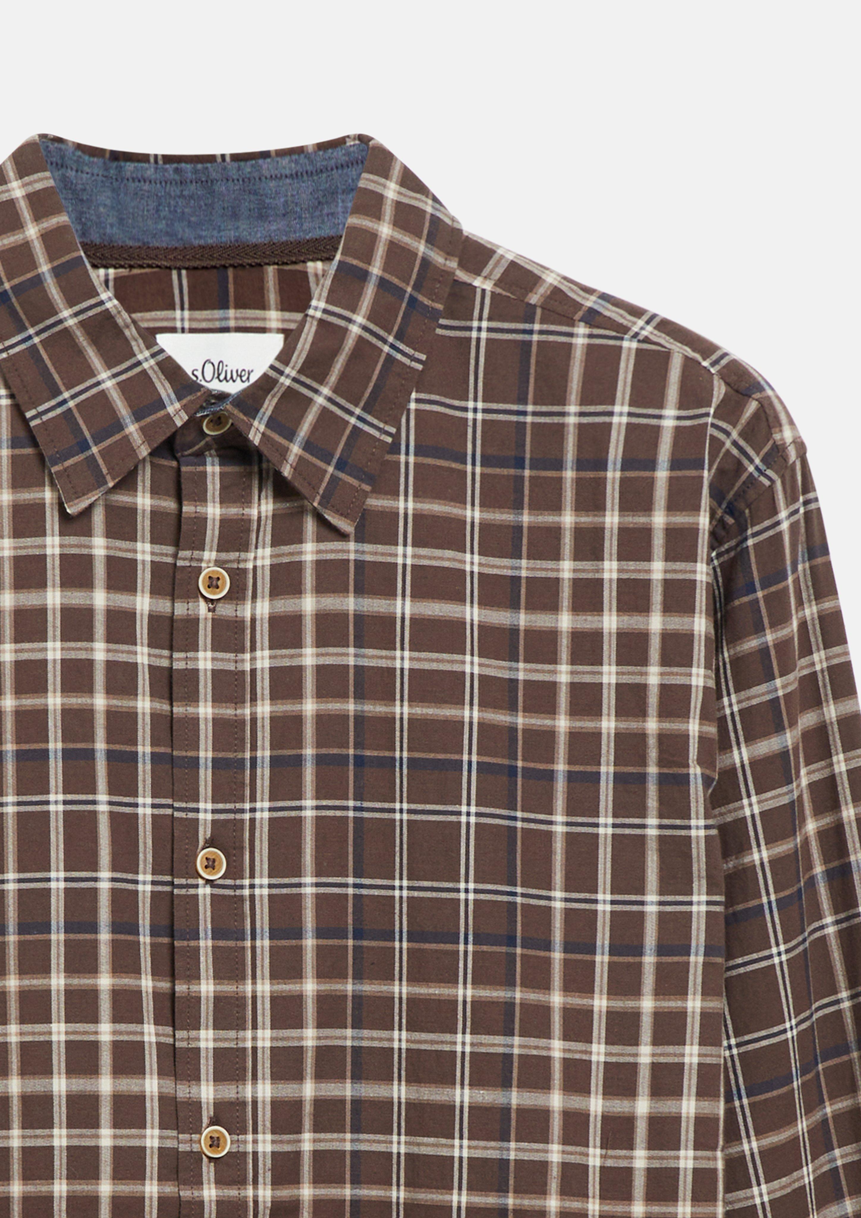 Hommes Chemise en brun de s.Oliver