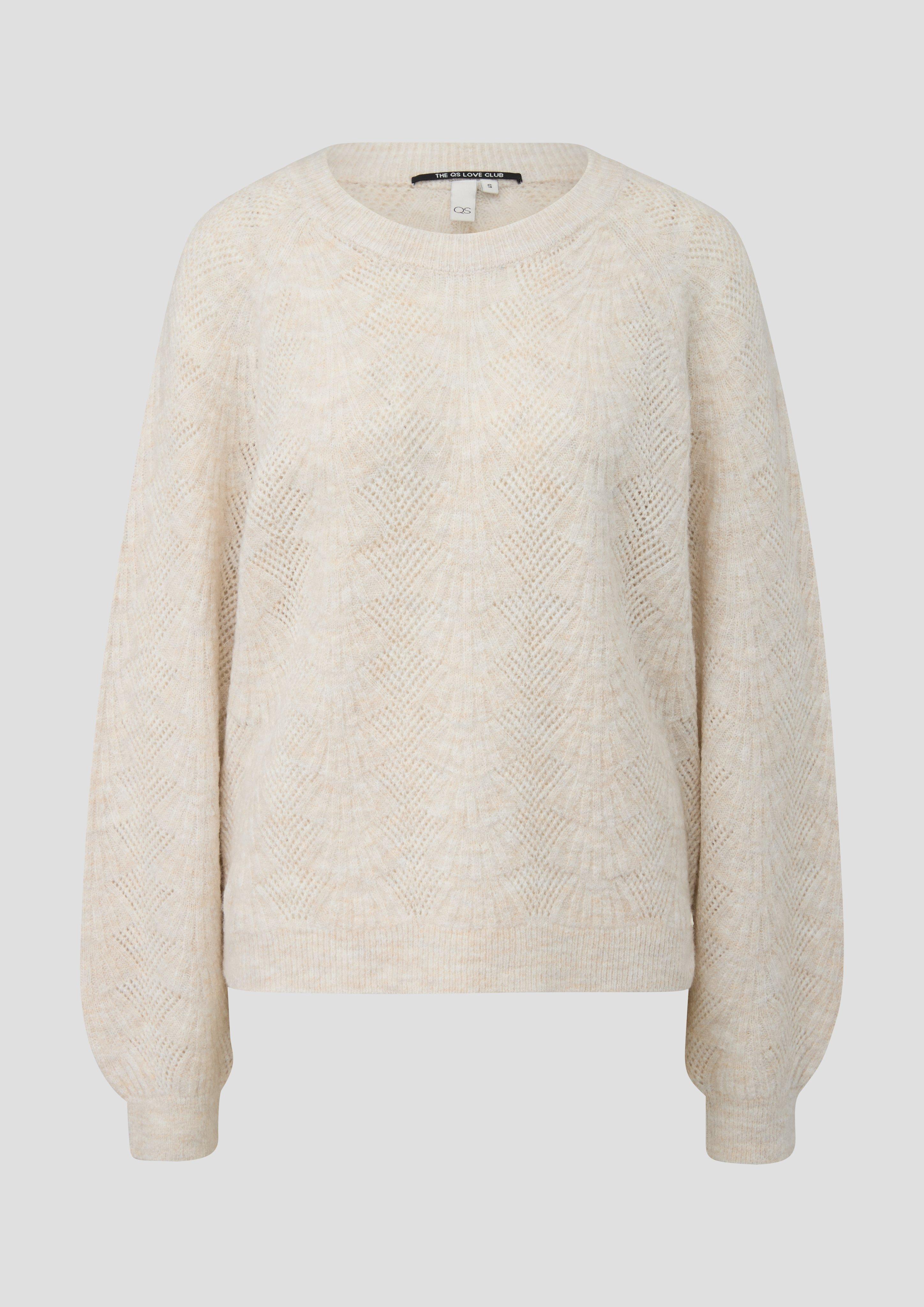 Kobiety Sweter z dzianiny w kolorze kremowy od QS