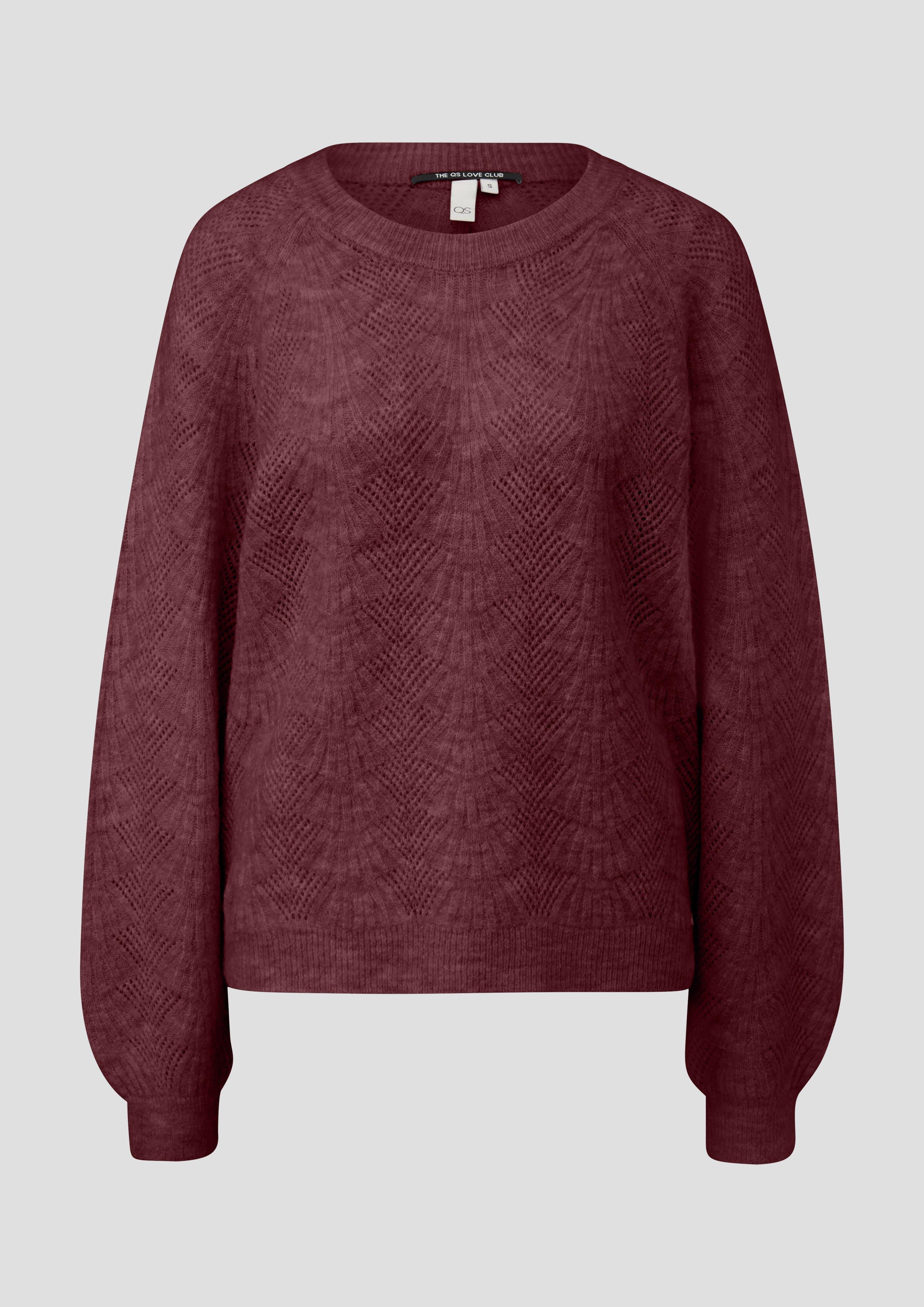 Femmes Pull en tricot en rouge de QS