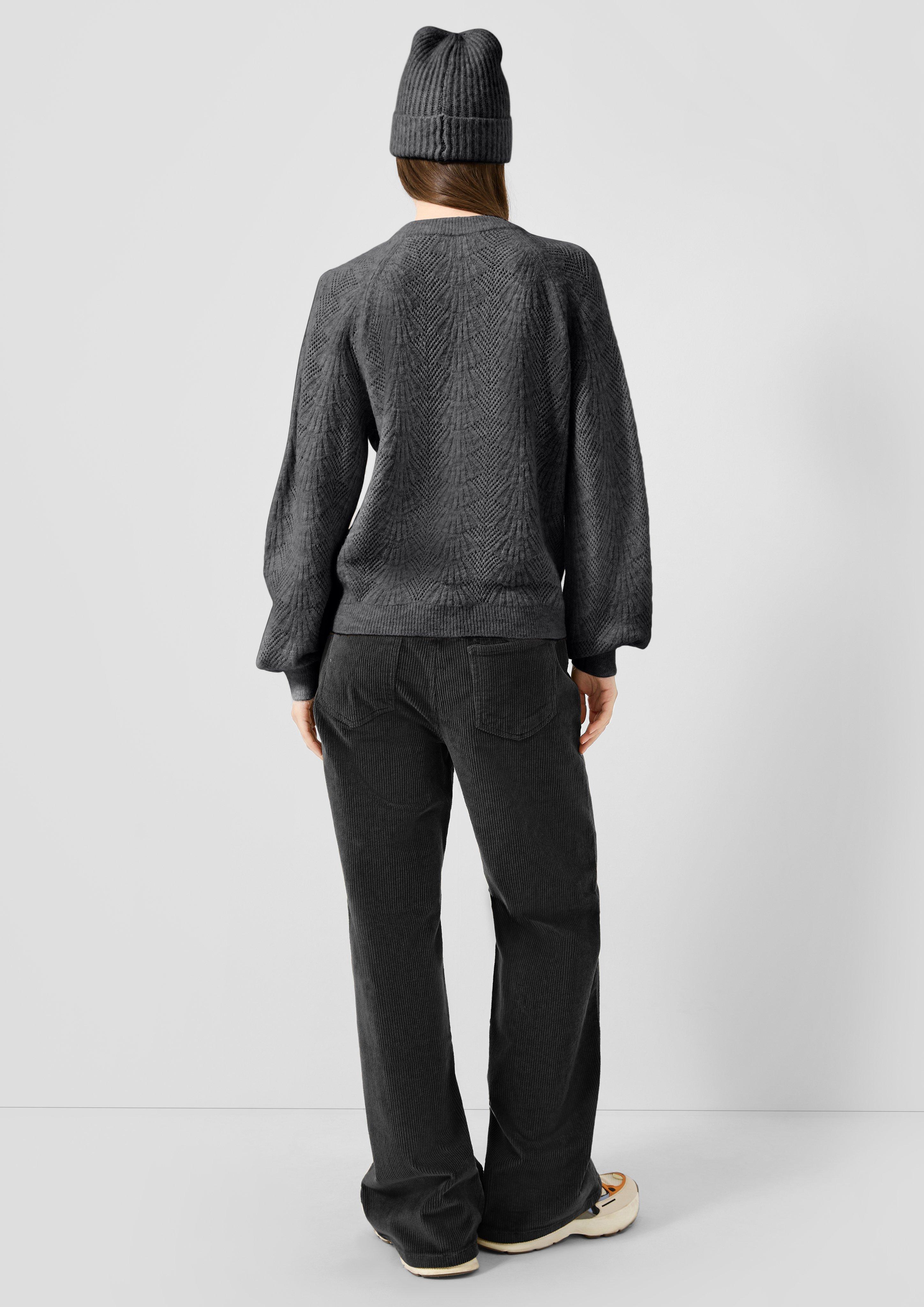 Femmes Pull en tricot en gris de QS
