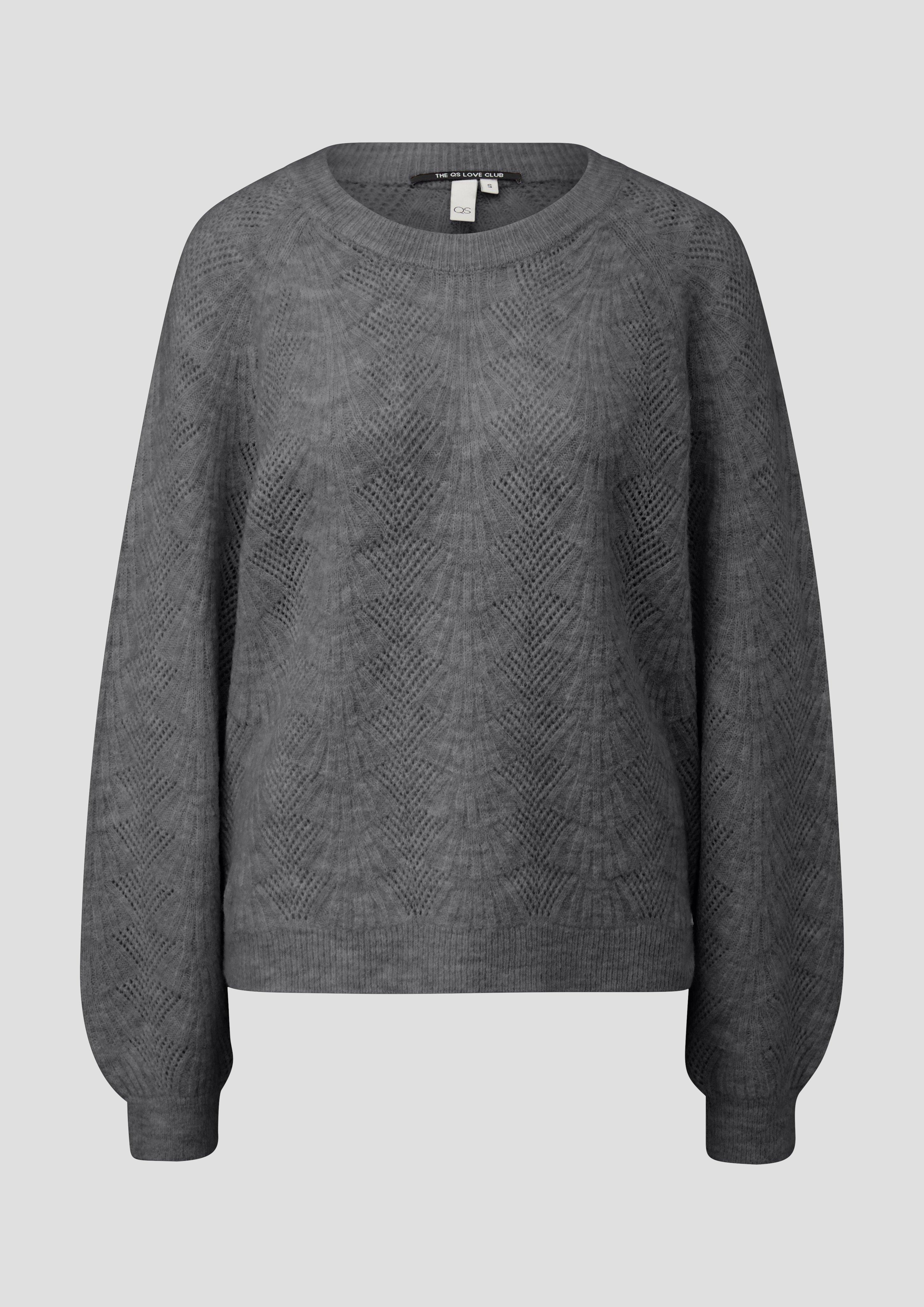 Femmes Pull en tricot en gris de QS