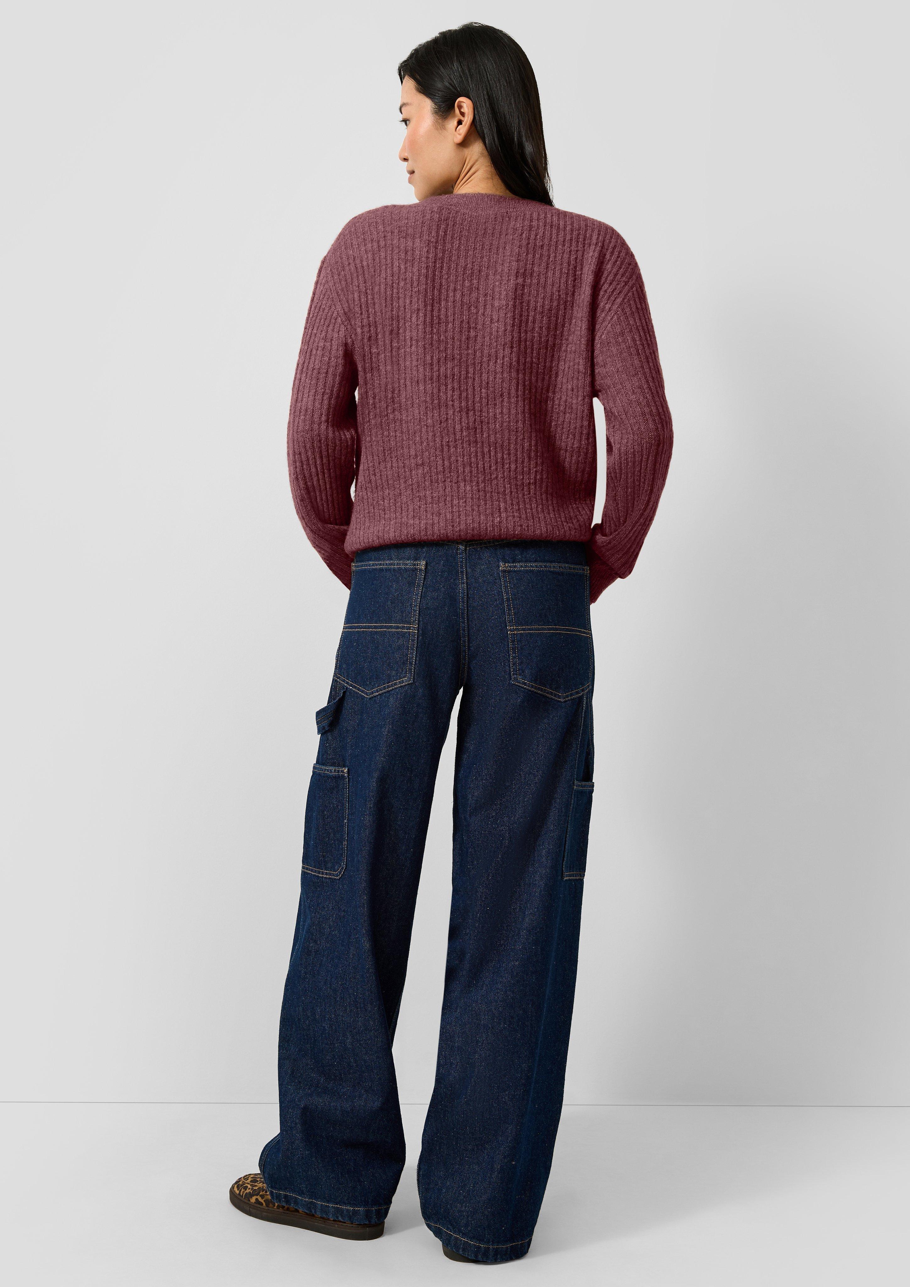 Damen Strickpullover in rot von QS
