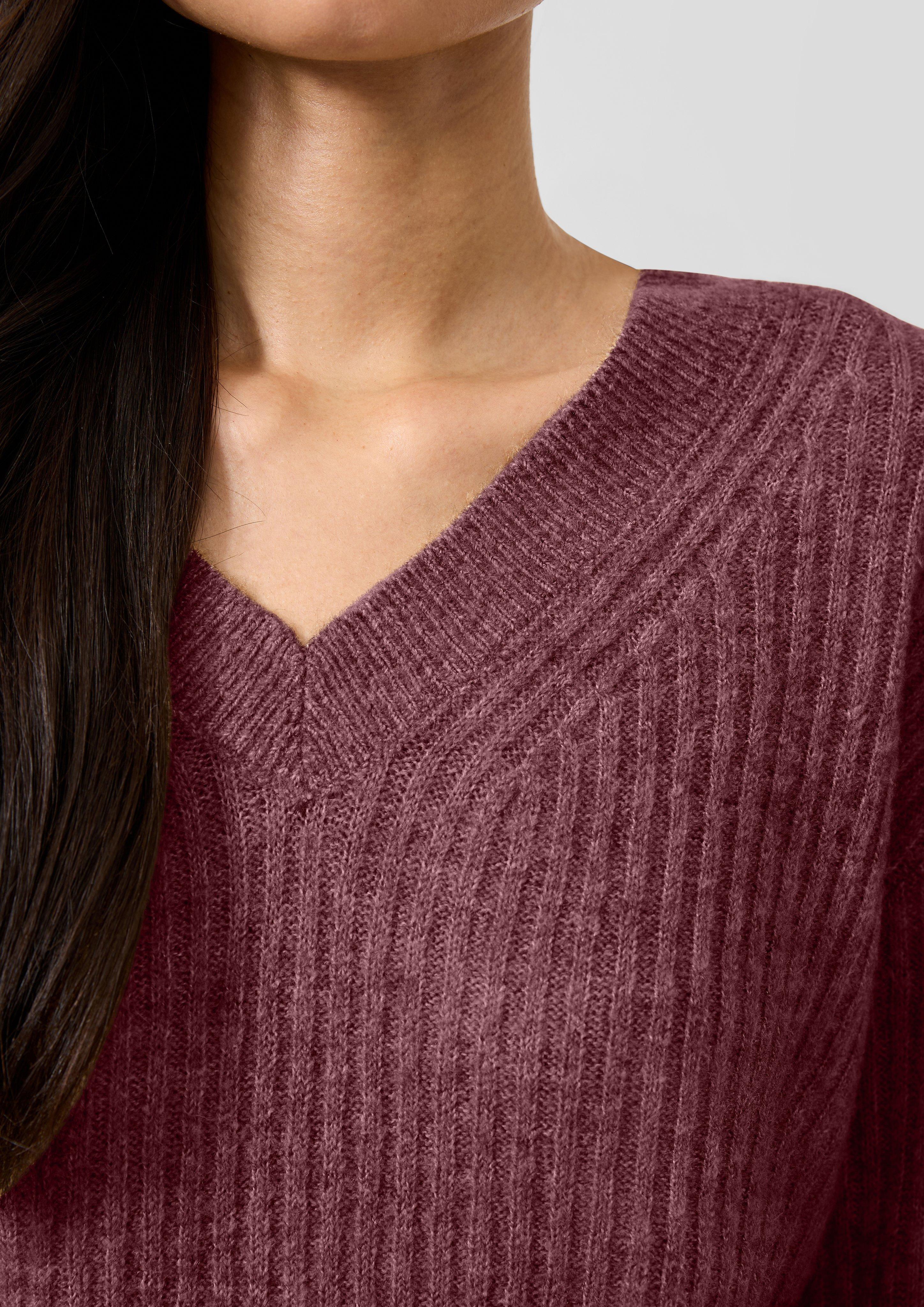 Damen Strickpullover in rot von QS