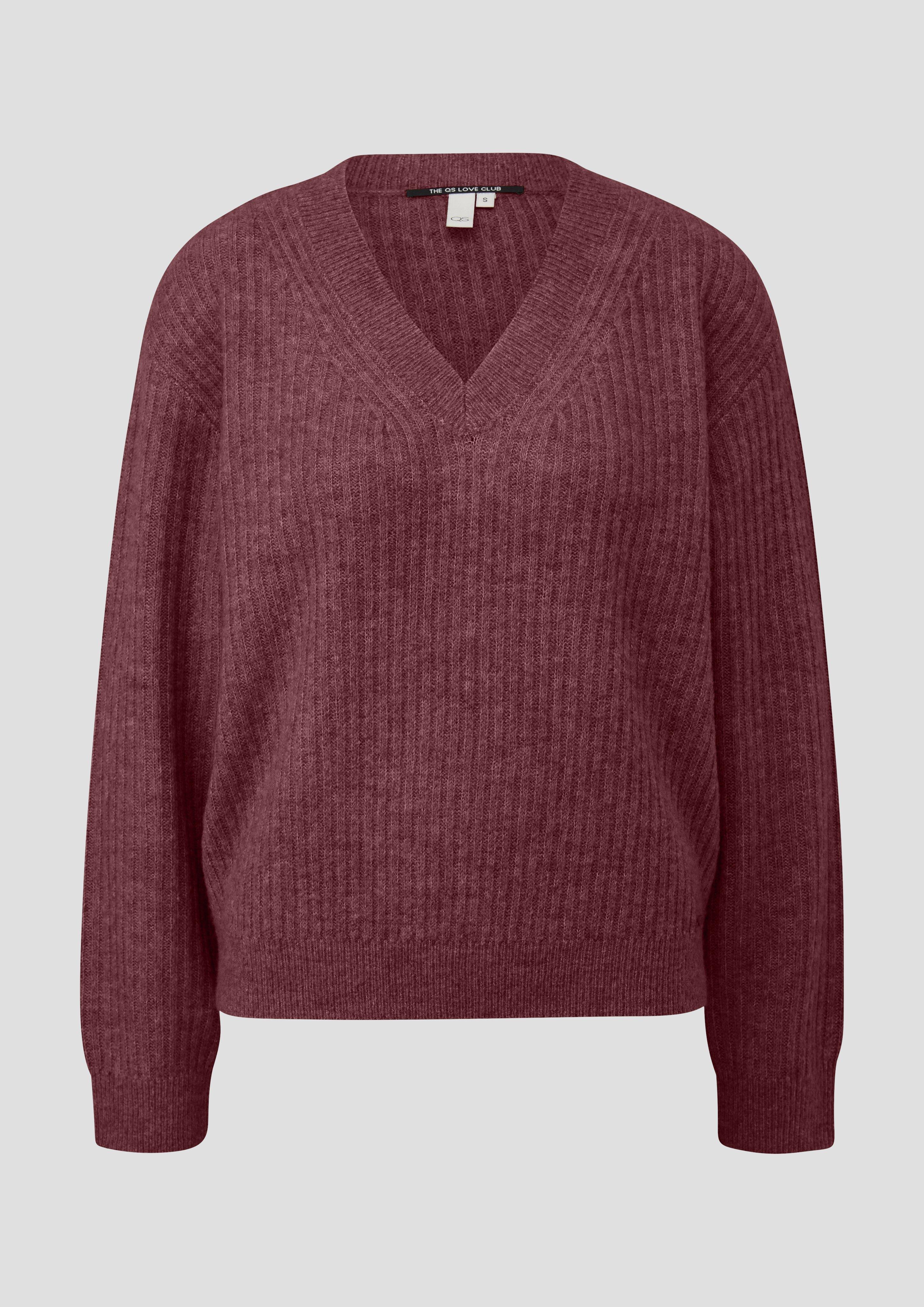 Damen Strickpullover in rot von QS