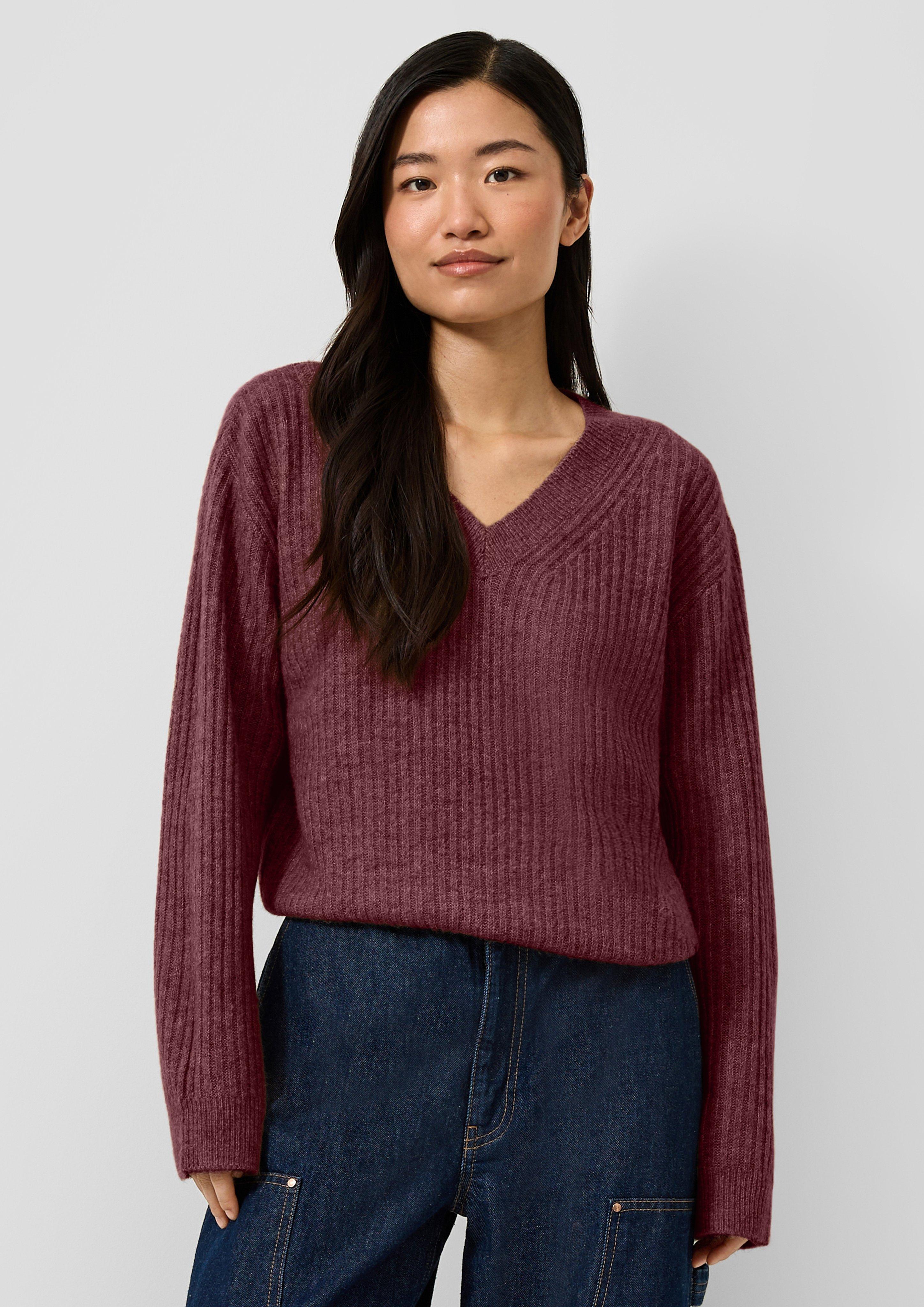 Damen Strickpullover in rot von QS