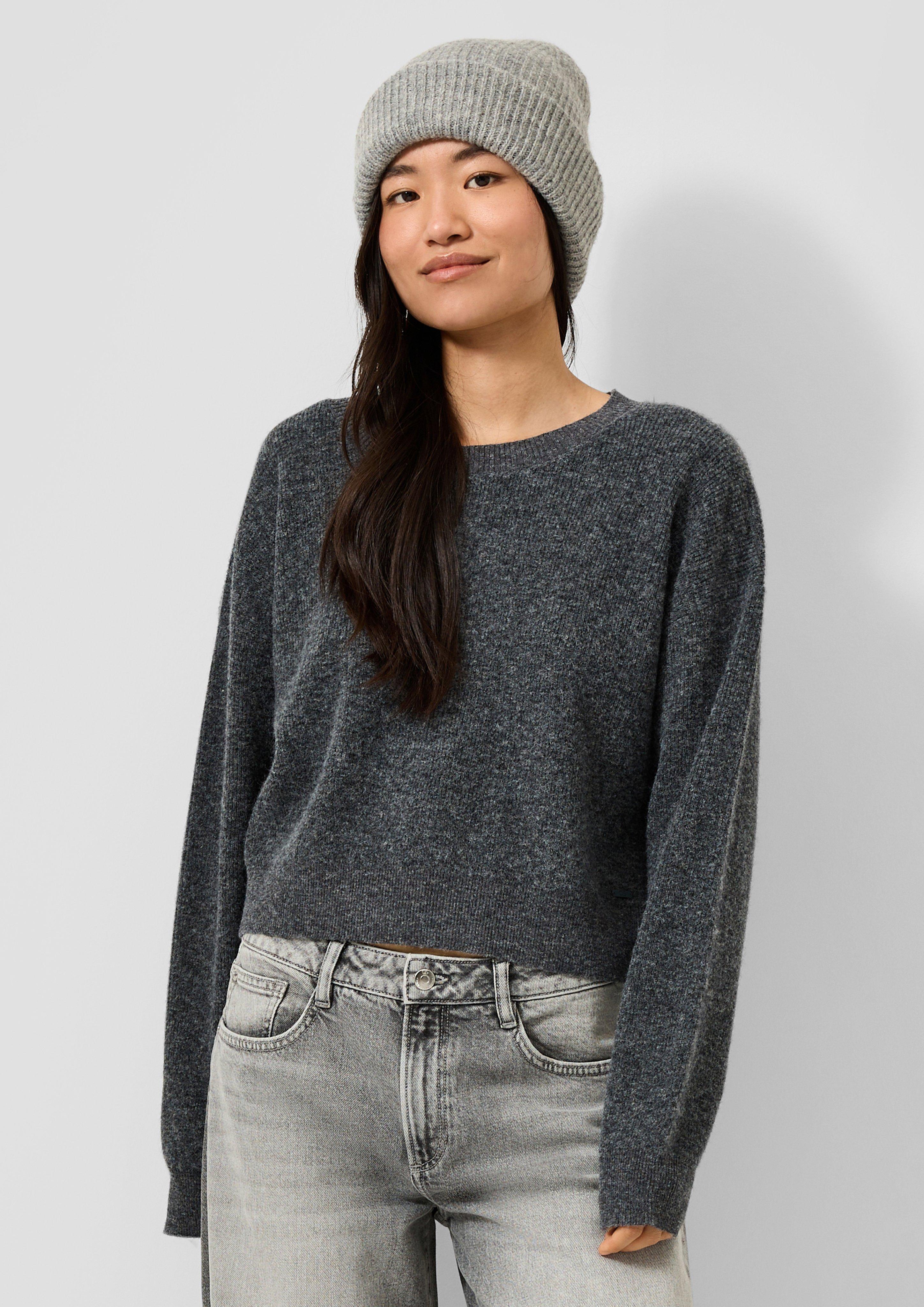 Strickpullover in Farbe dunkelgrau von QS