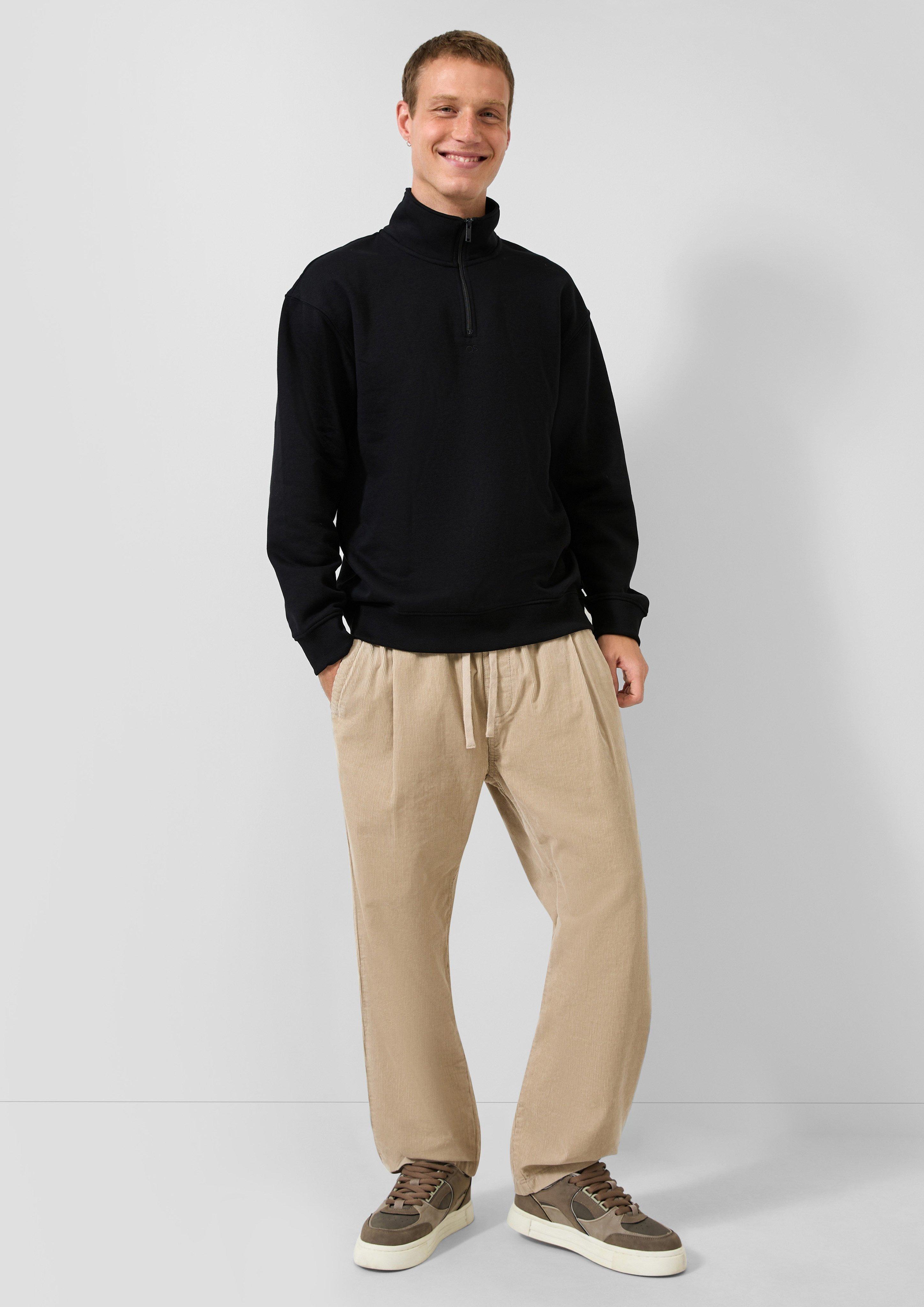 Hommes Pantalon de jogging en velours côtelé en beige de QS