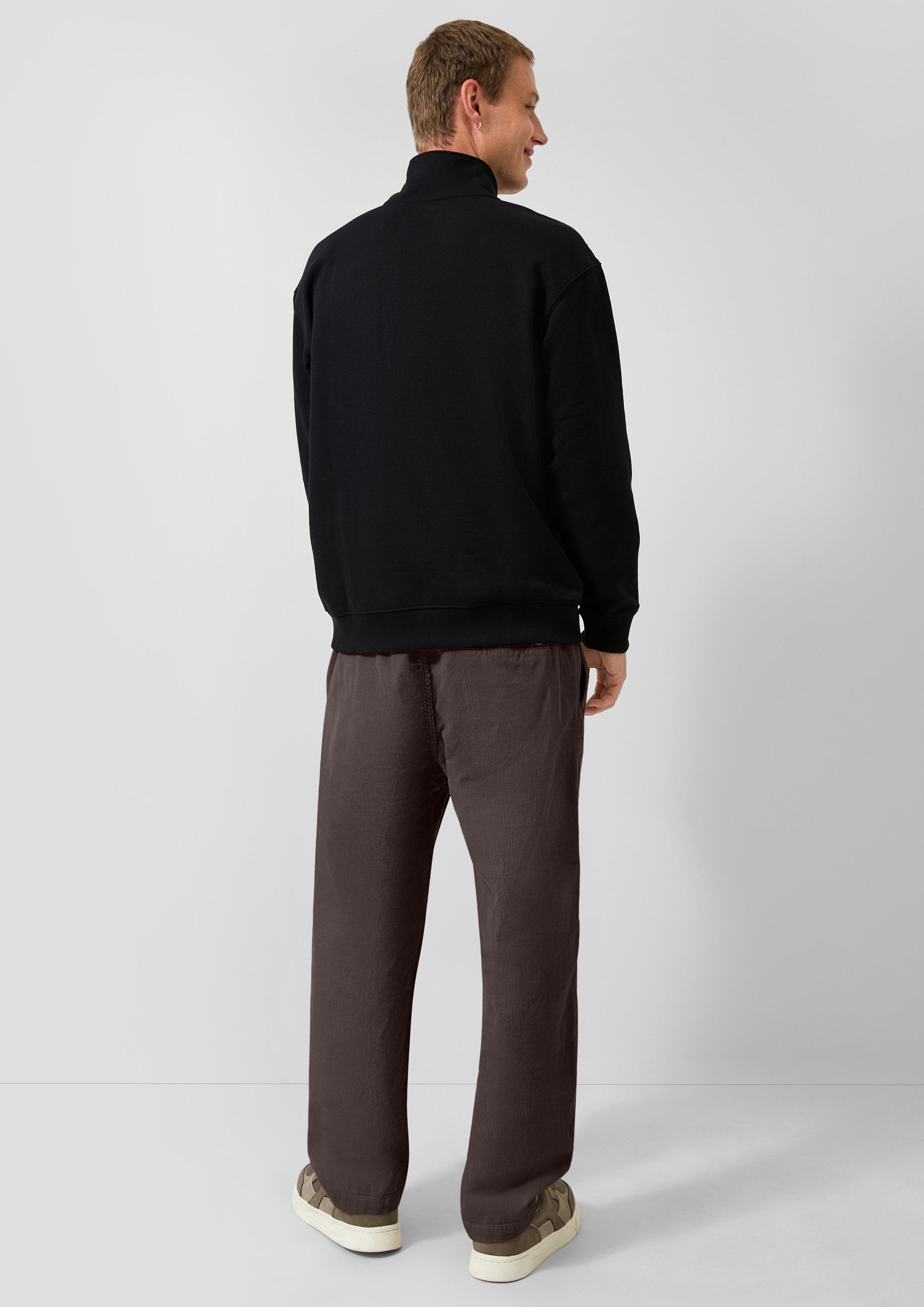 Hommes Pantalon de jogging en velours côtelé en brun de QS