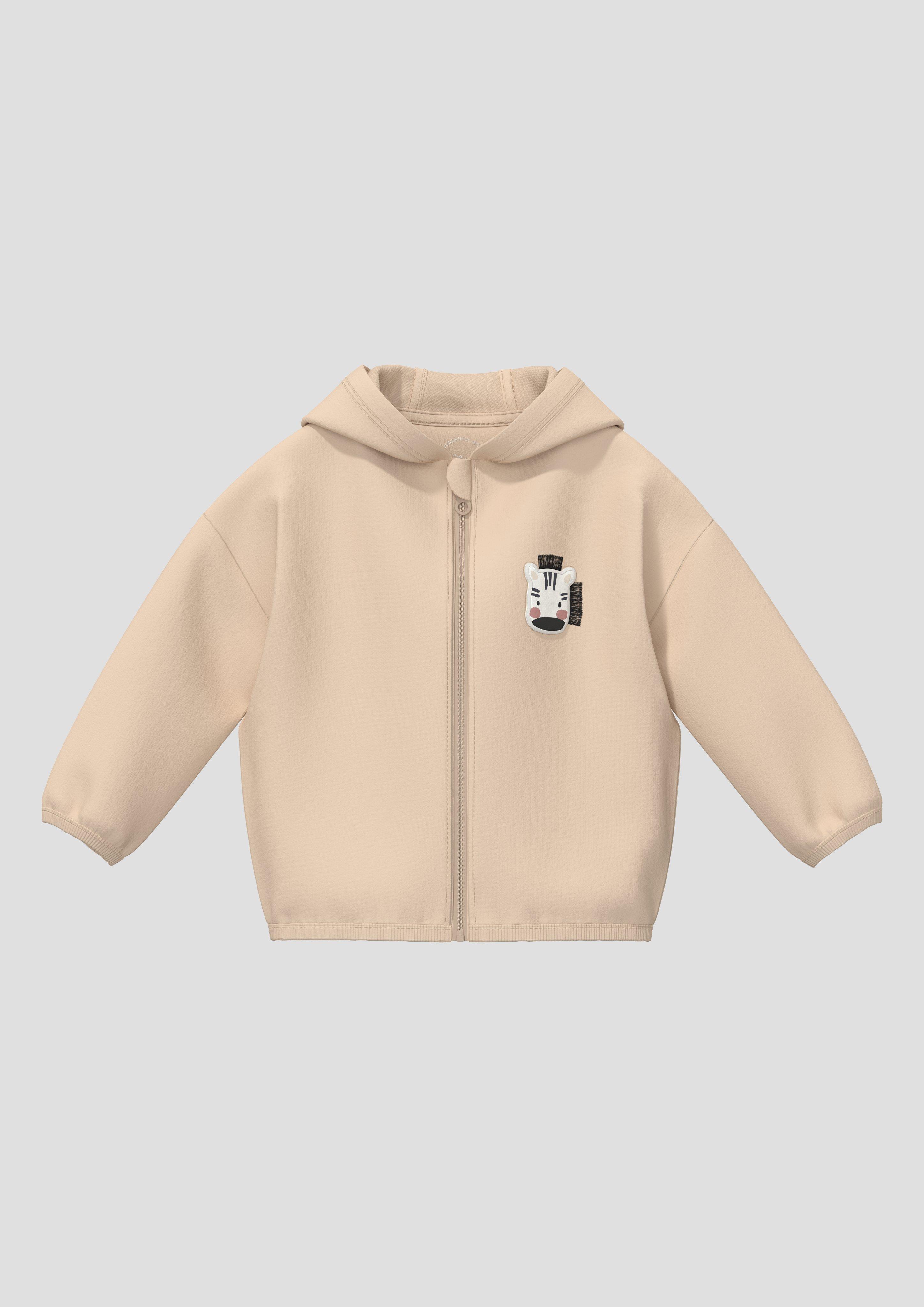 Junior Sweatshirt jas in perzik van s.Oliver