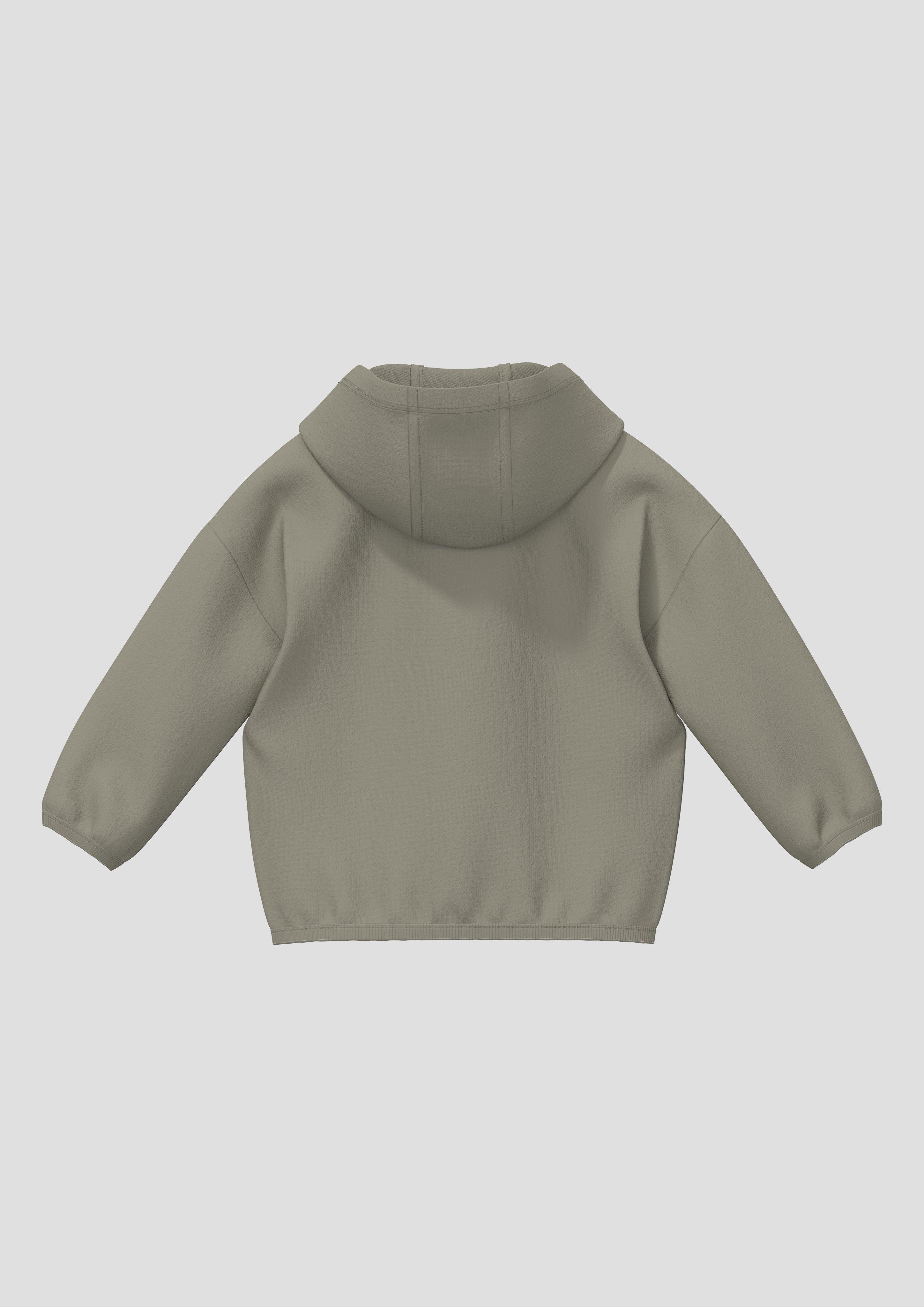 Junior Sweatshirt jas in olijfgroen van s.Oliver