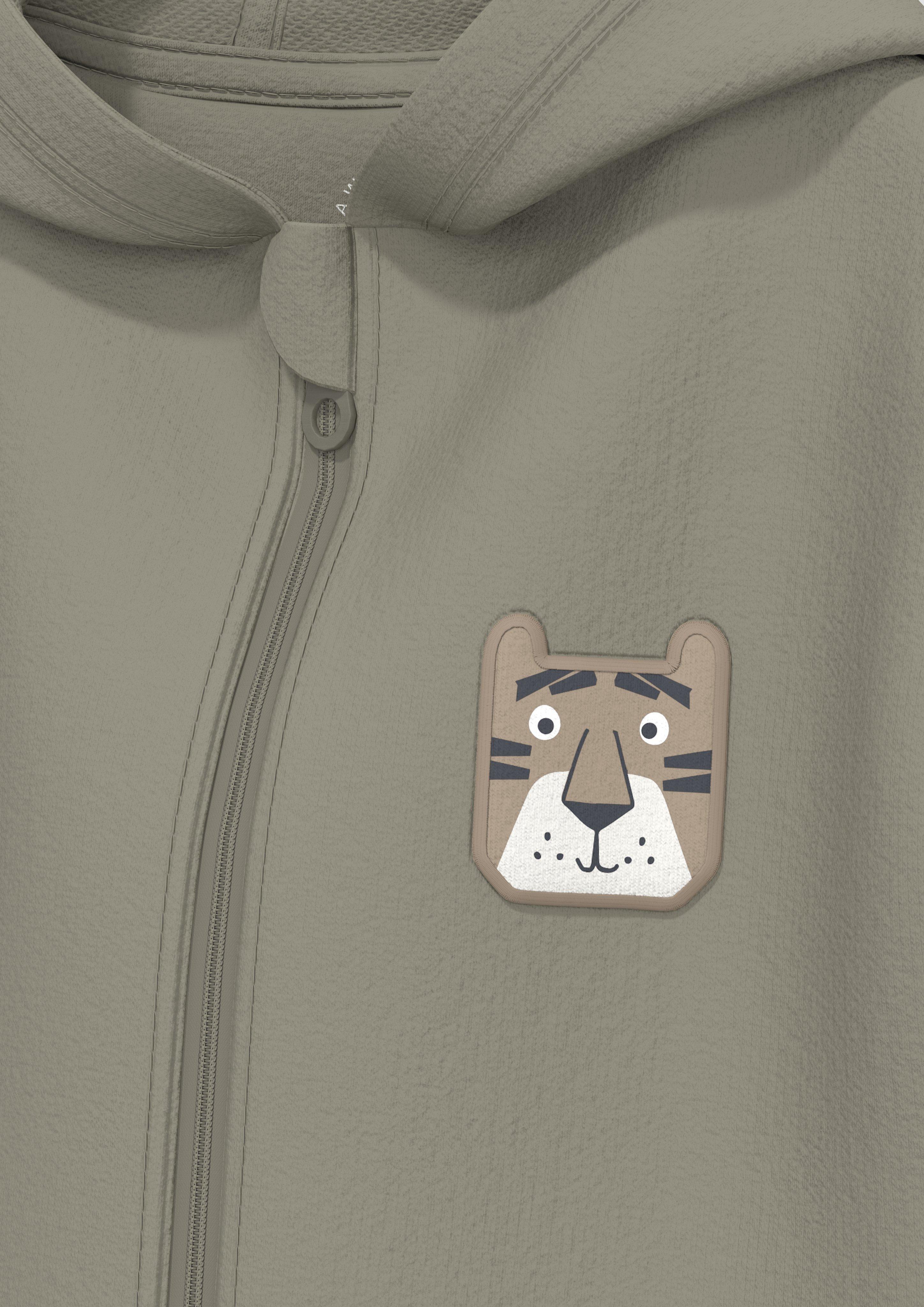 Junior Sweatshirt jas in olijfgroen van s.Oliver