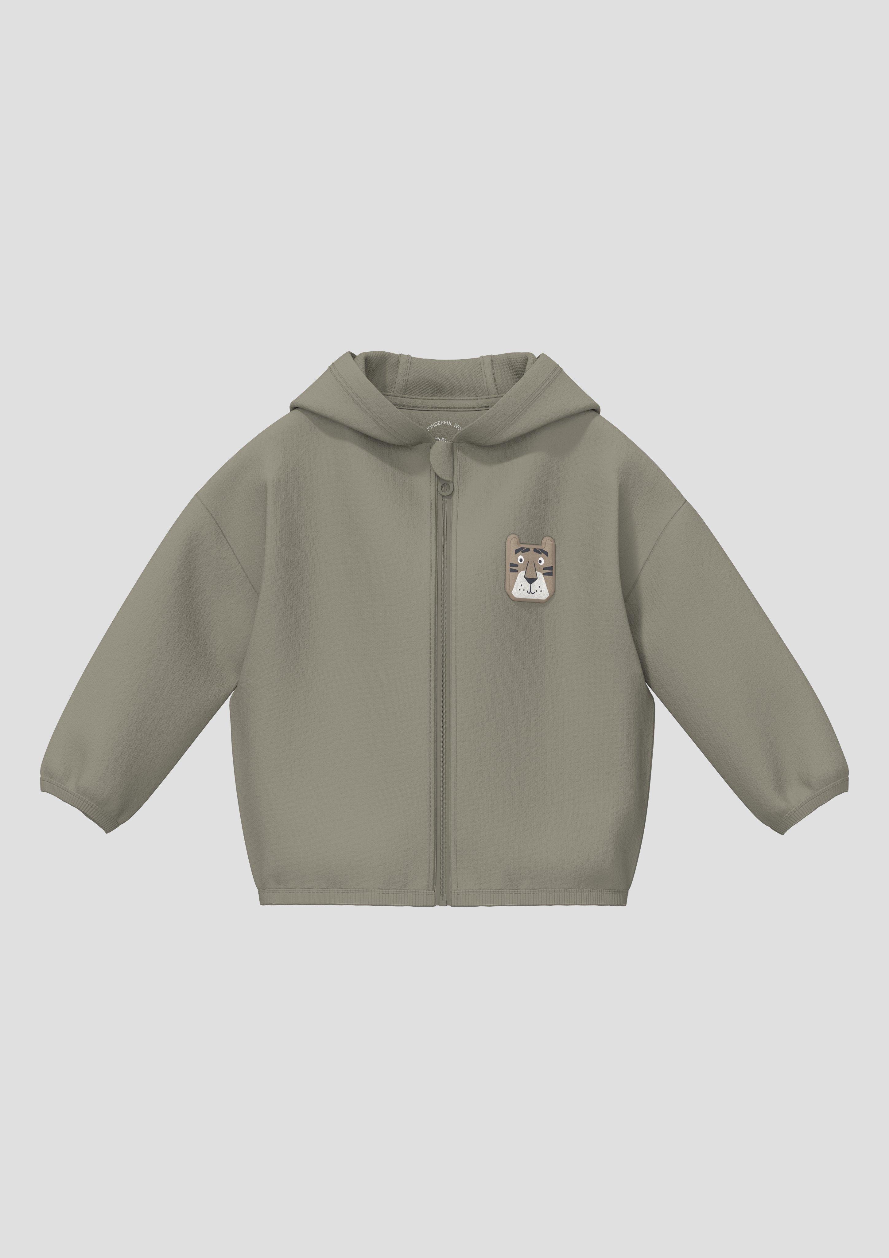 Junior Sweat-shirt Veste en vert olive de s.Oliver