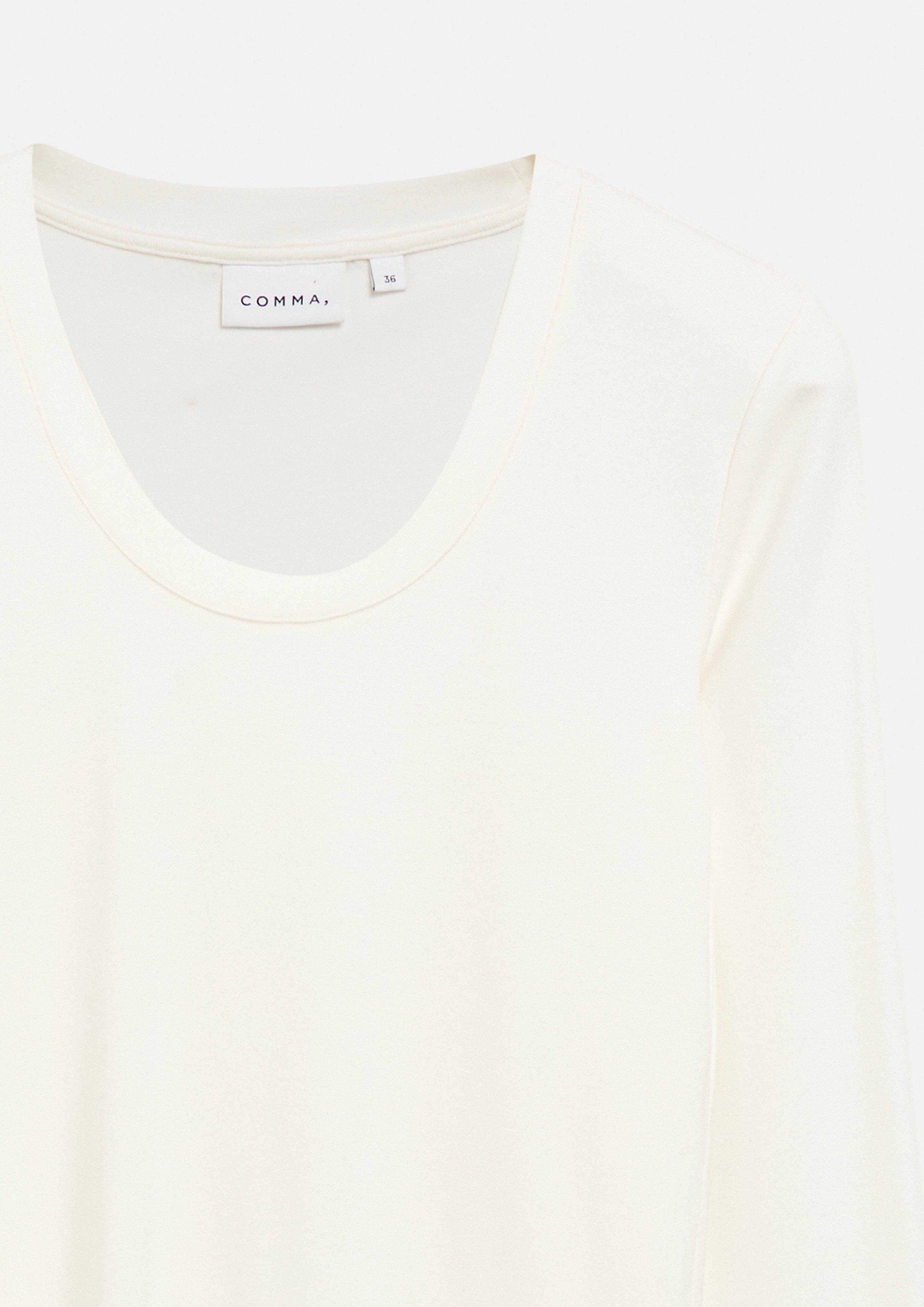 Damen Longsleeve aus Viskosestretch in weiß von comma
