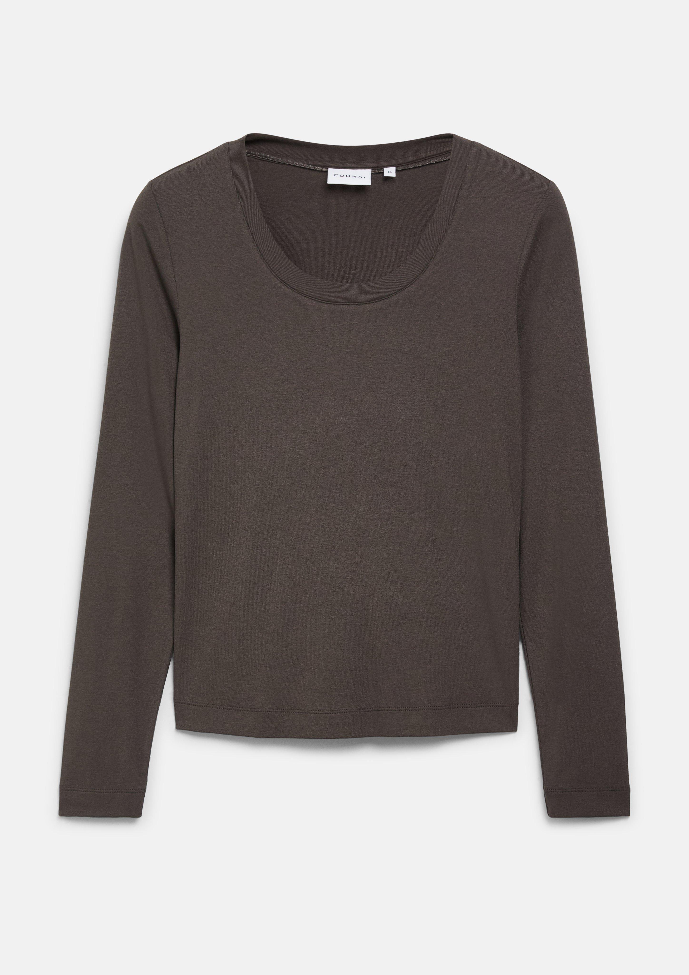 T-shirt en brun de COMMA