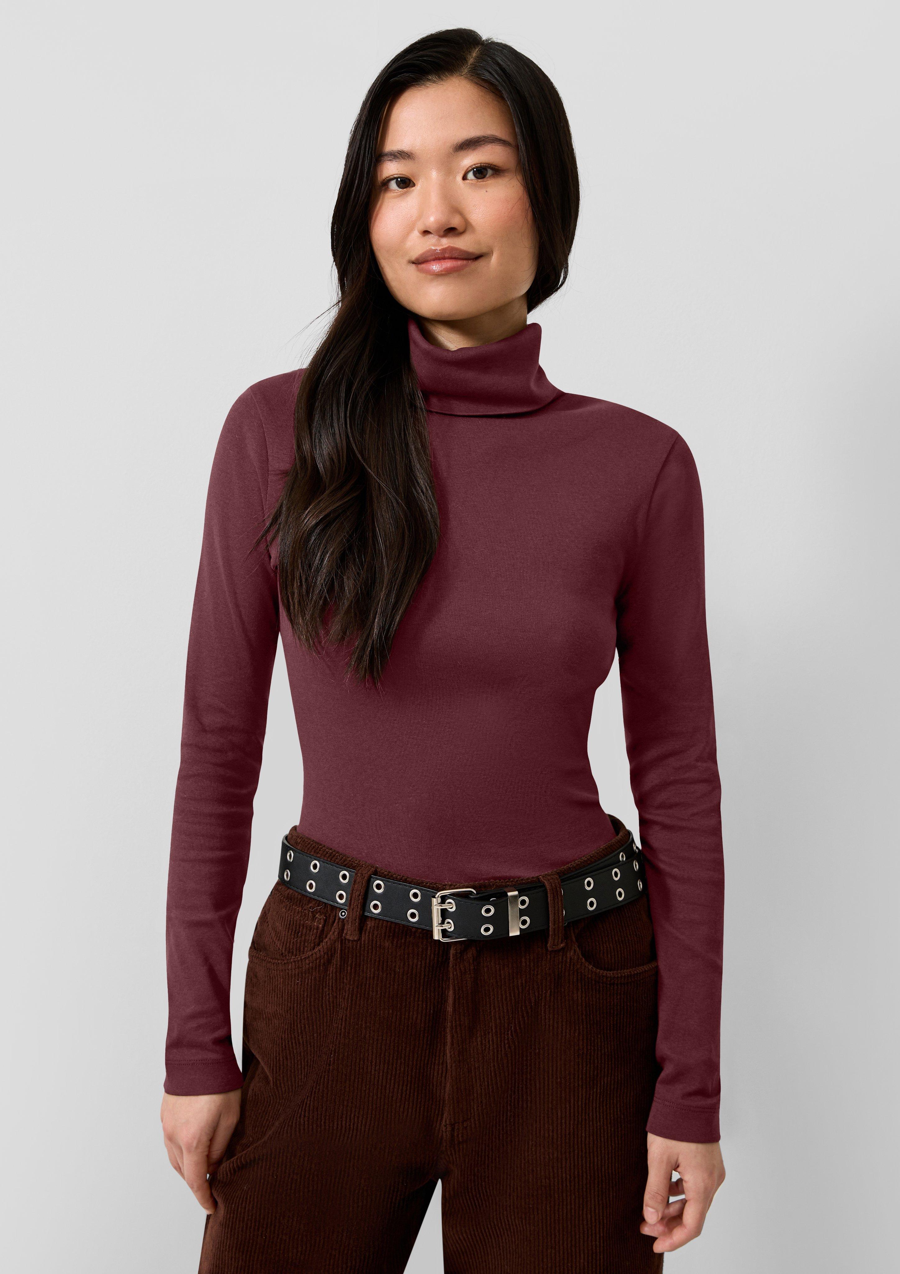 Femmes T-shirt en rouge de QS