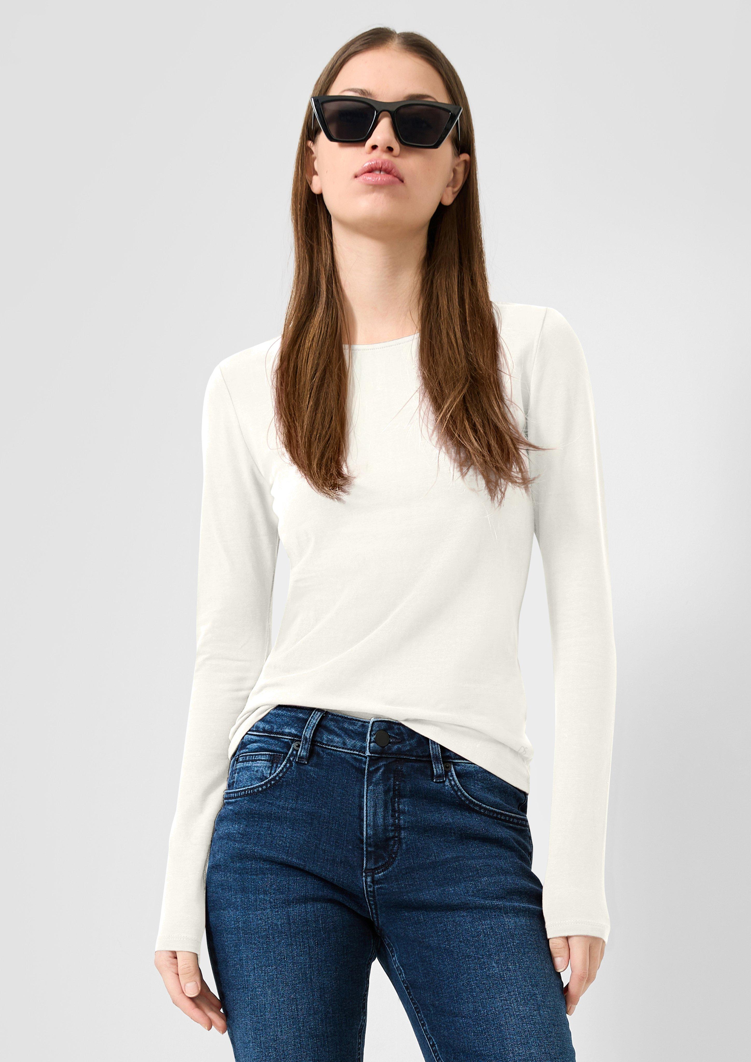 Damen T-Shirt in creme von QS