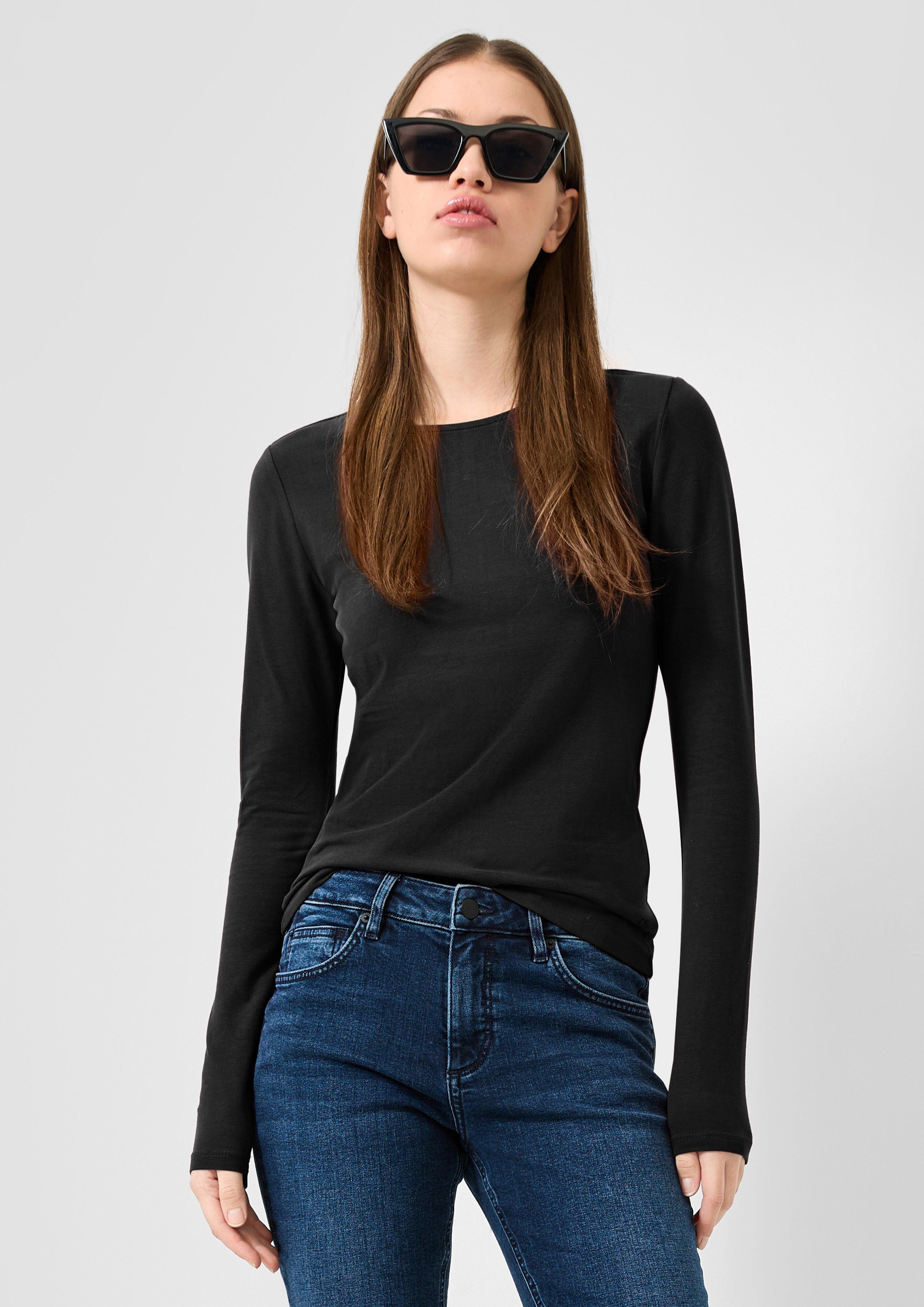 Damen T-Shirt in schwarz von QS