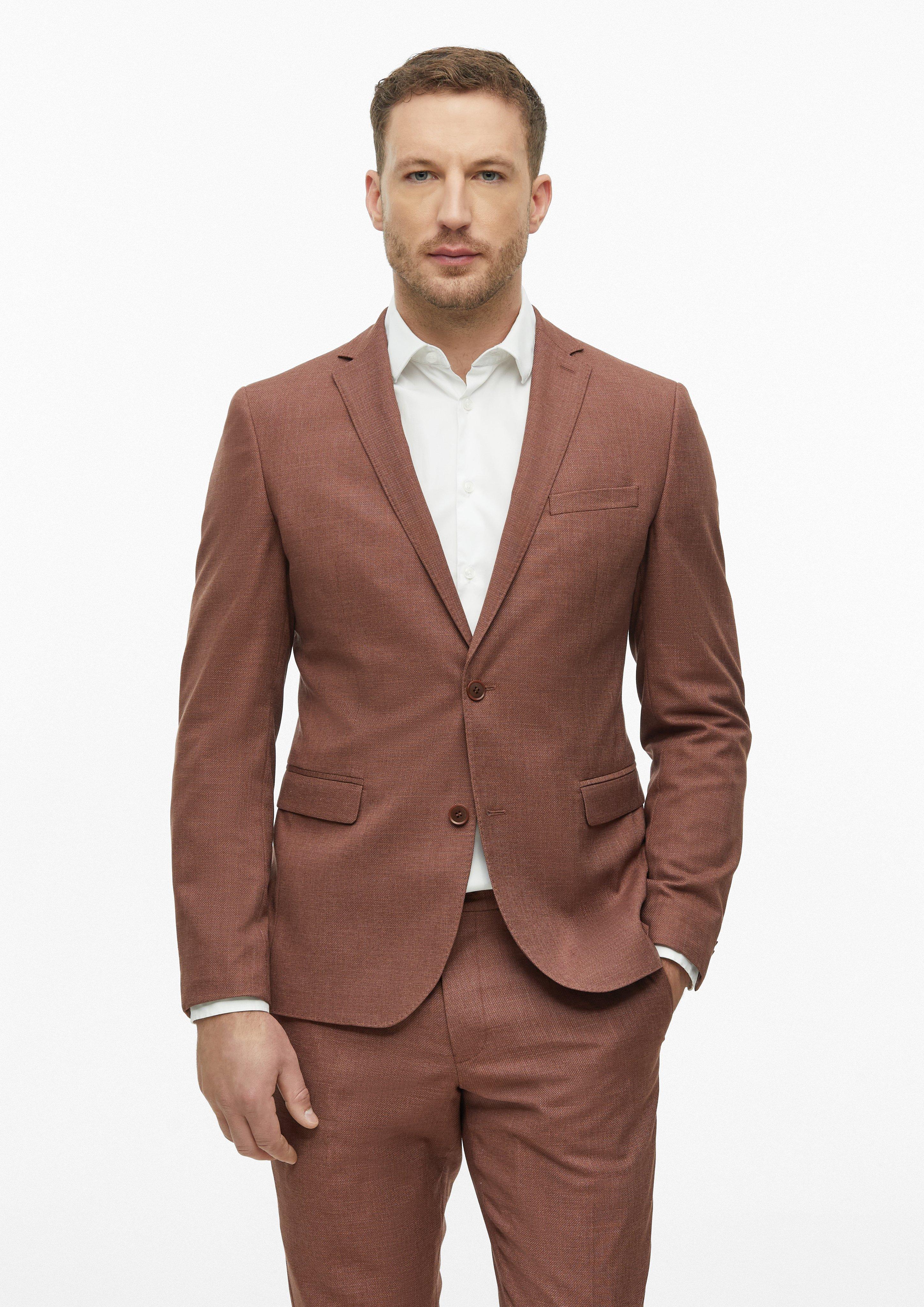Herren Indoor-Sakko in rot von s.Oliver BLACK LABEL