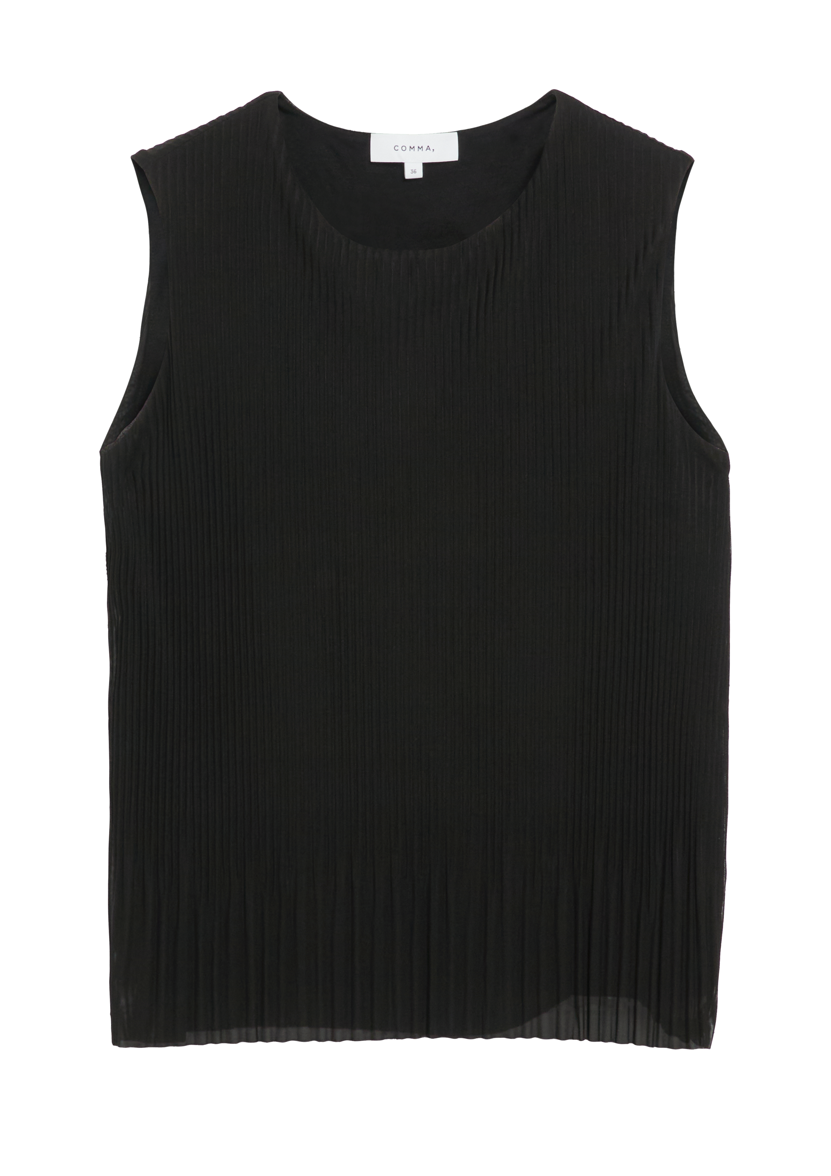 Geplisseerde mesh-top