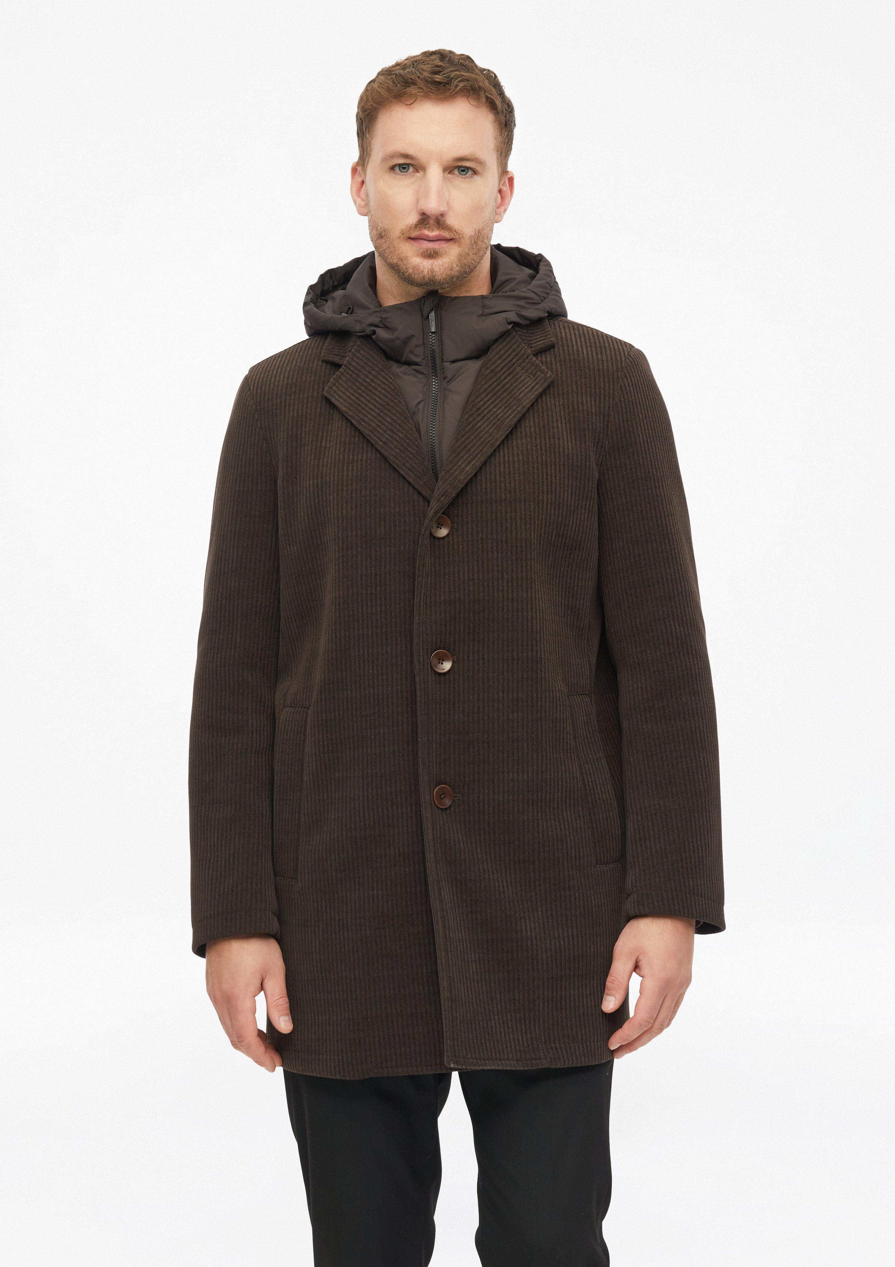 Outdoor coat in dark brown by s.Oliver BLACK LABEL