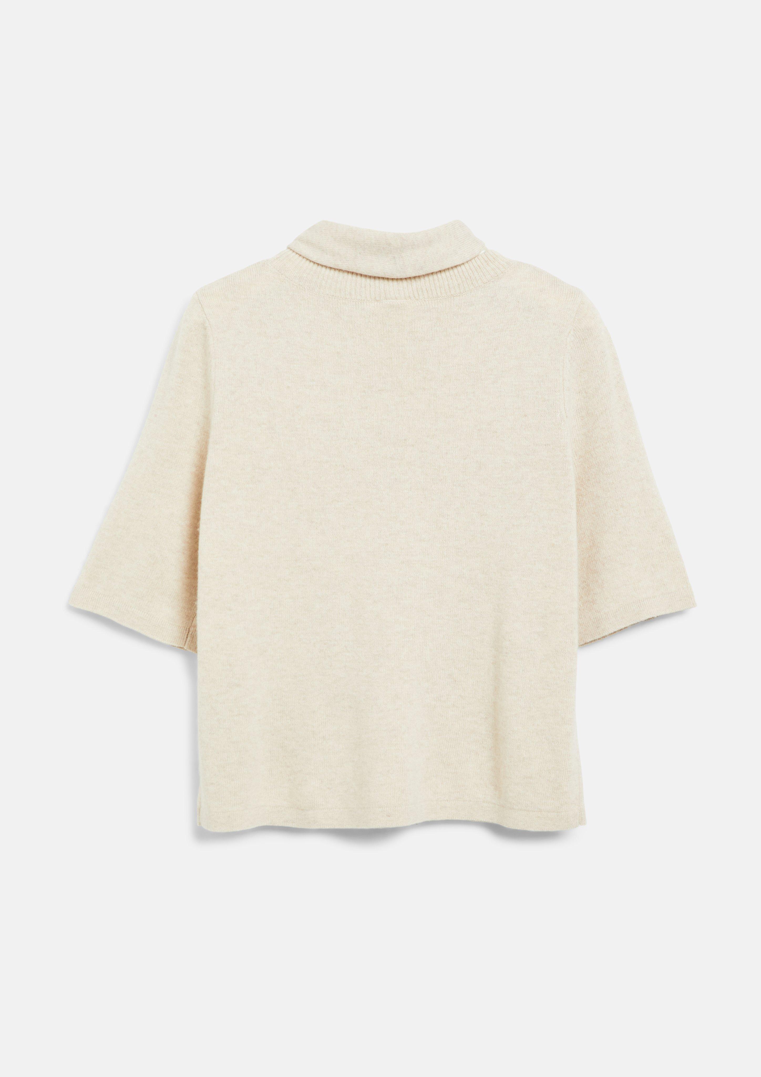 Damen Strickpullover mit abnehmbarem Schal in beige von s.Oliver