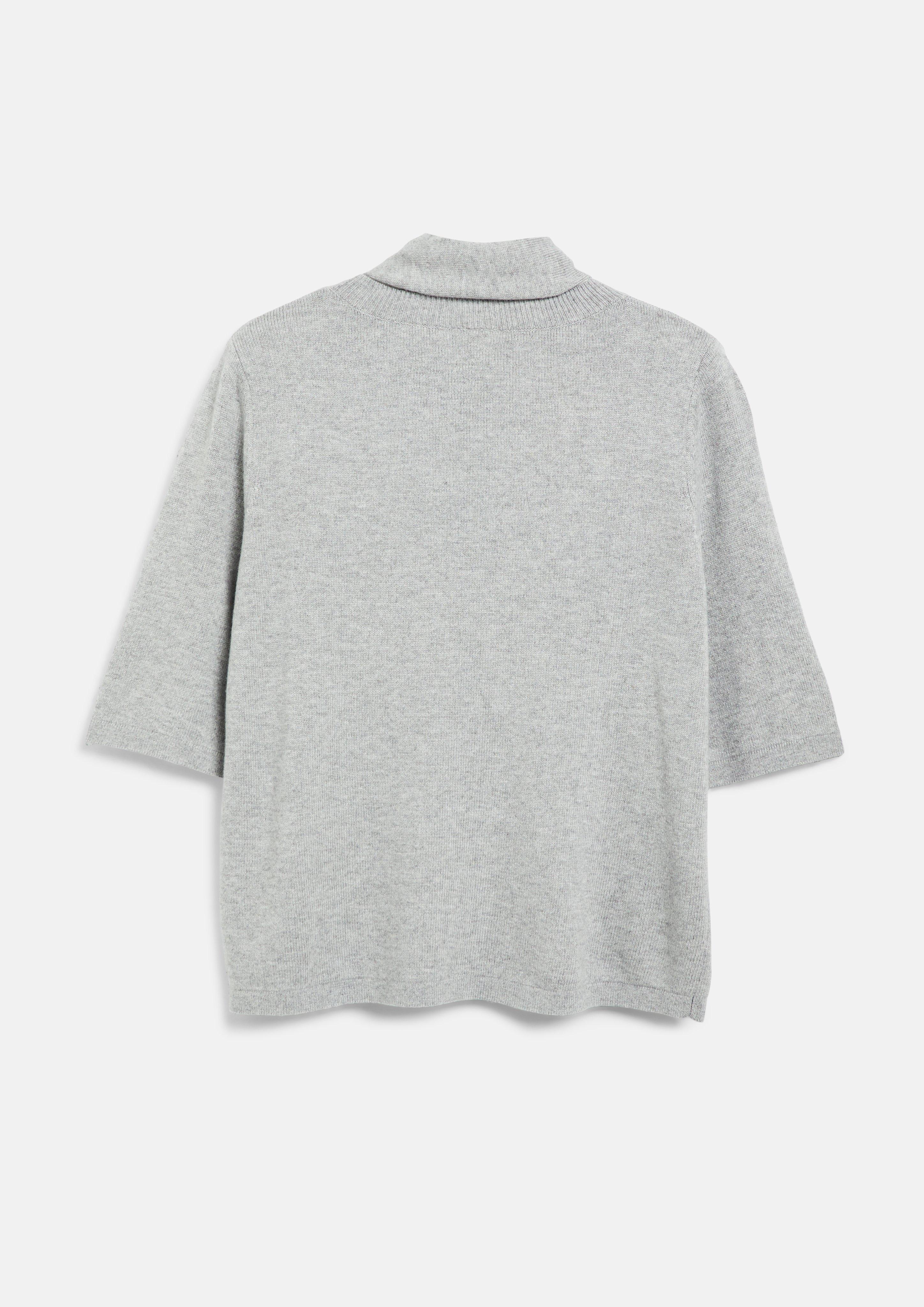 Damen Strickpullover mit abnehmbarem Schal in grau von s.Oliver
