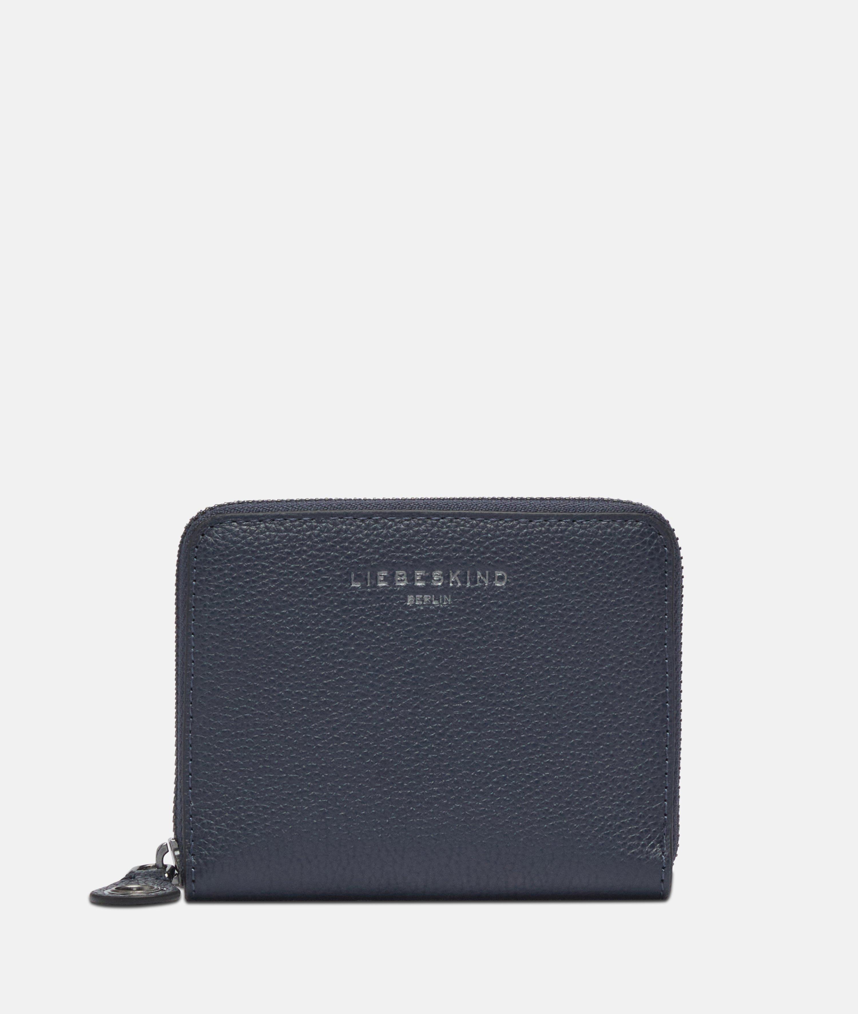 Conny Geldbörse M in blau, schwarz & braun