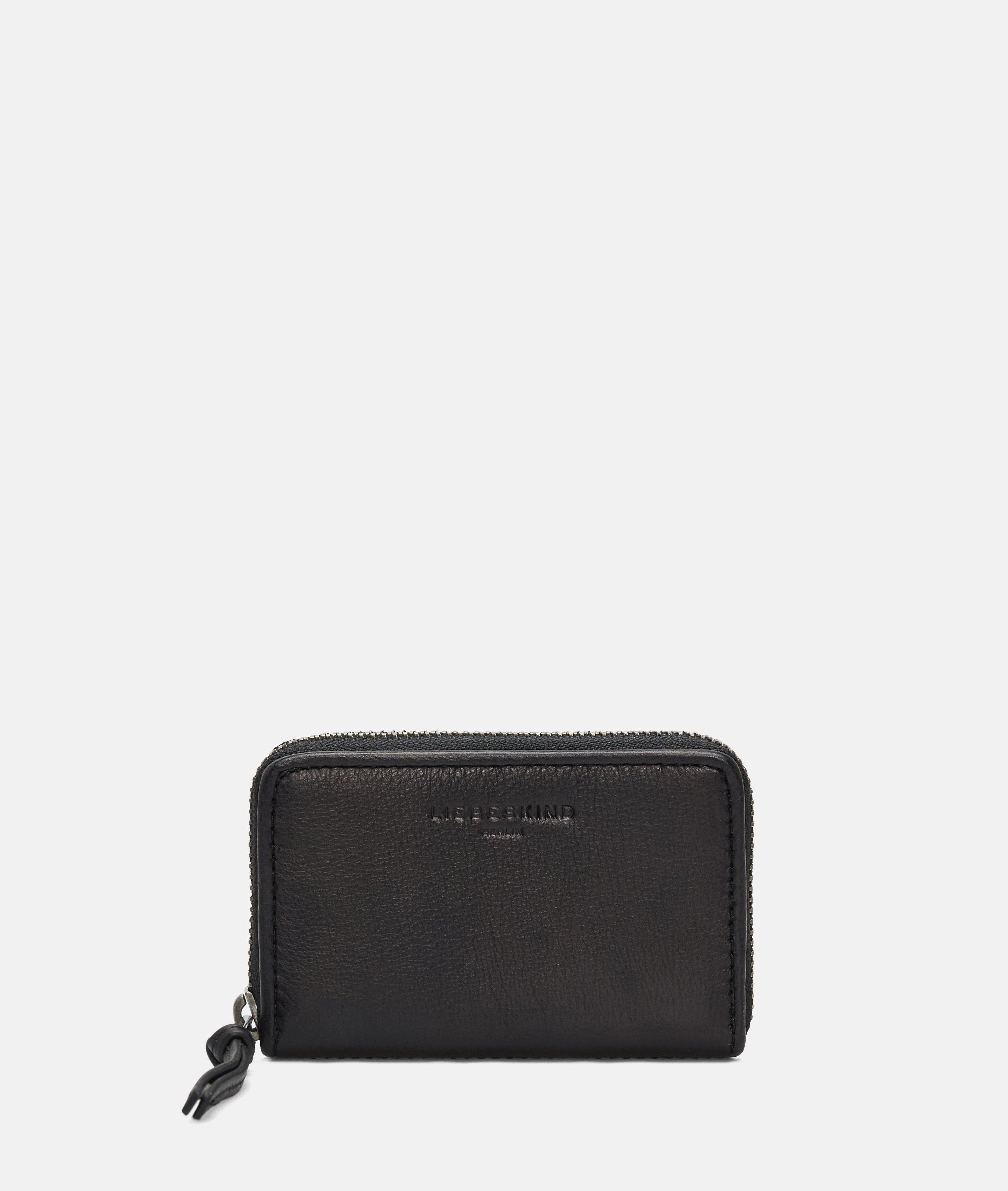 Wallet in black & blue