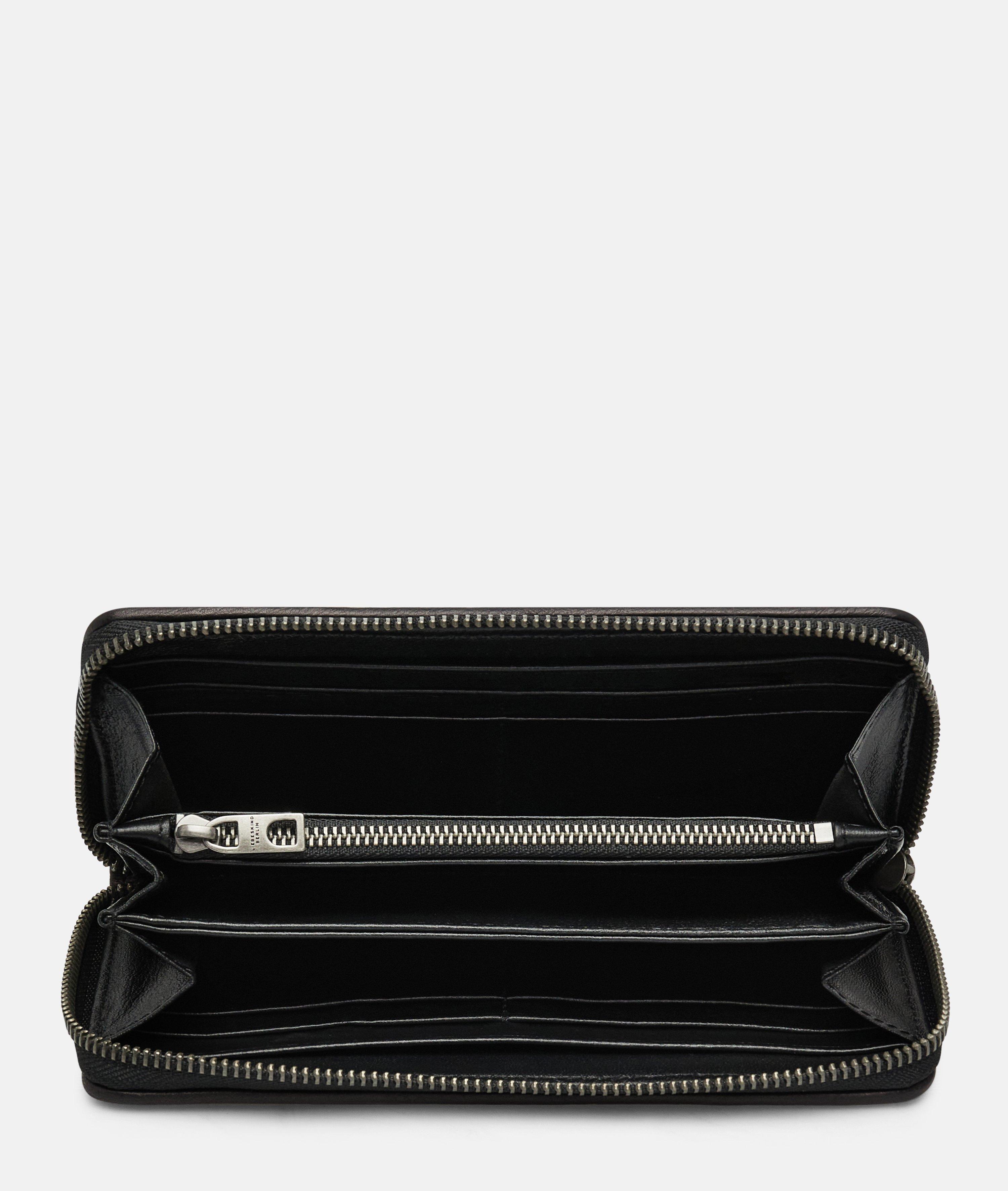 Wallet in black & blue